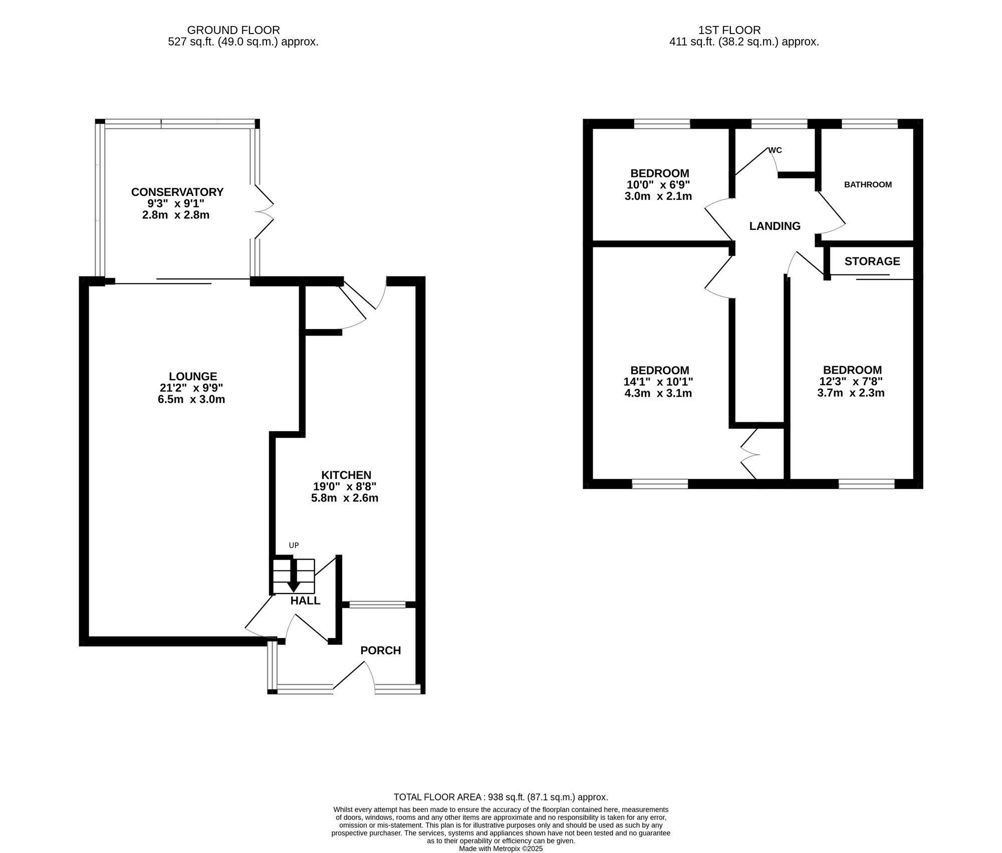 Floorplan of 3 bedroom Mid Terrace House for sale, Campville Grove, Birmingham, West Midlands, B37