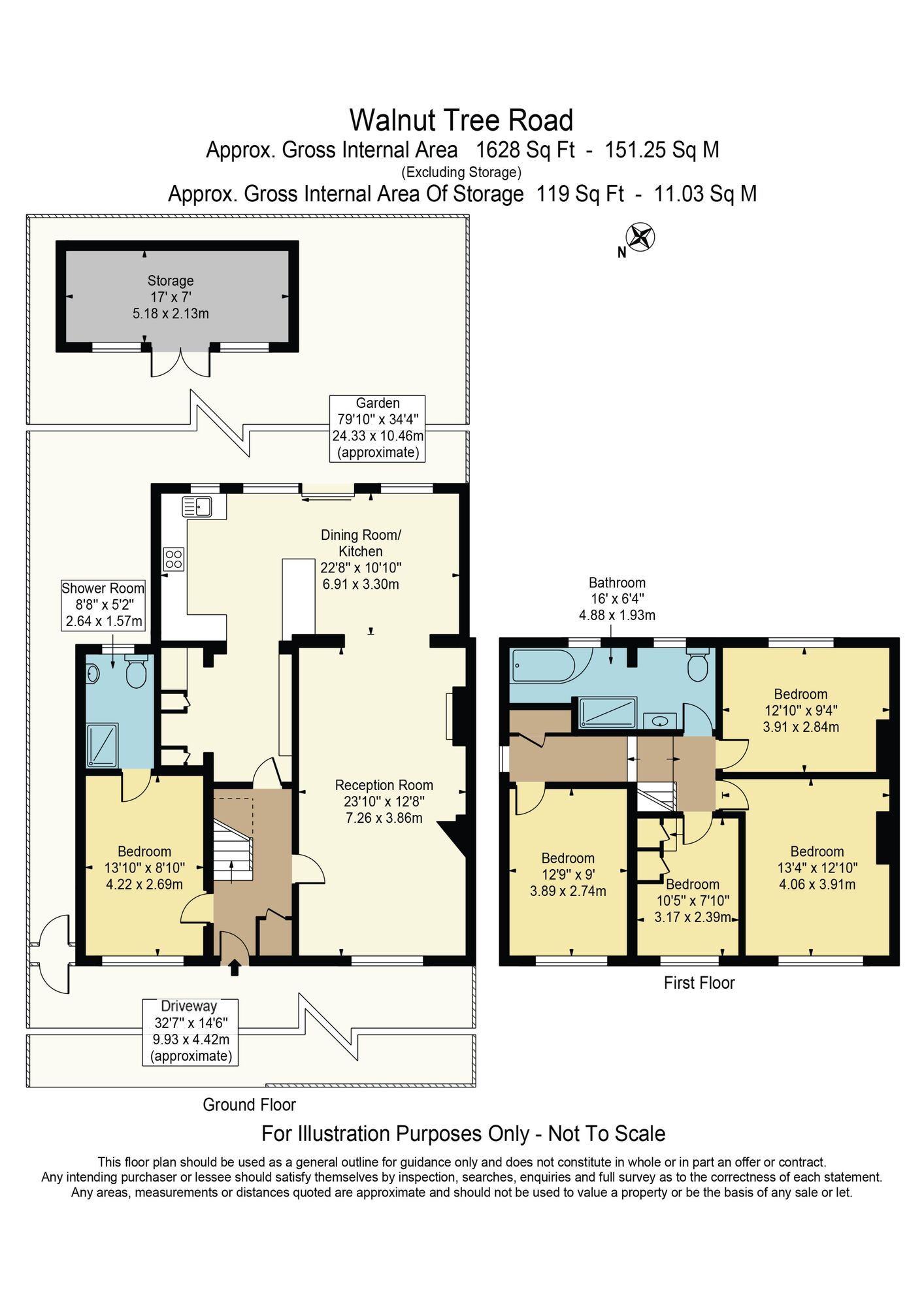 Floorplan of 5 bedroom End Terrace House for sale, Walnut Tree Road, Dagenham, RM8