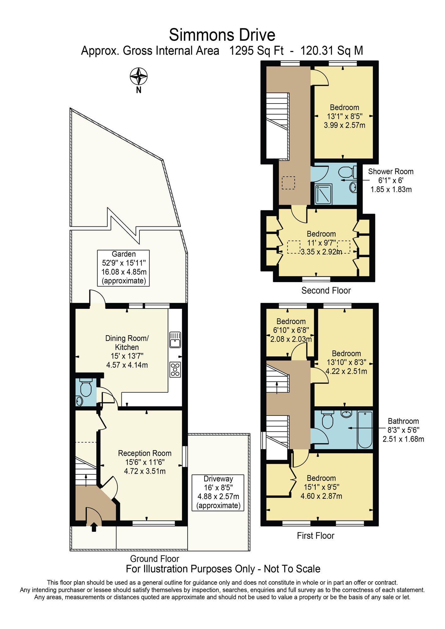 Floorplan of 5 bedroom End Terrace House for sale, Simmons Drive, Dagenham, Essex, RM8