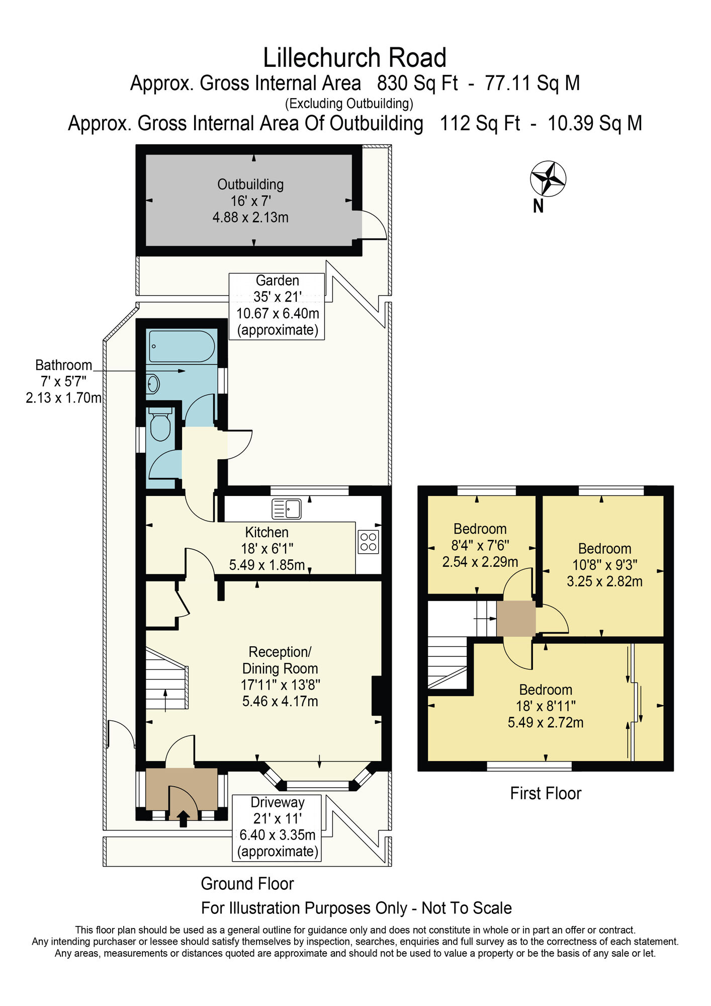 Floorplan of 3 bedroom End Terrace House for sale, Lillechurch Road, Dagenham, RM8