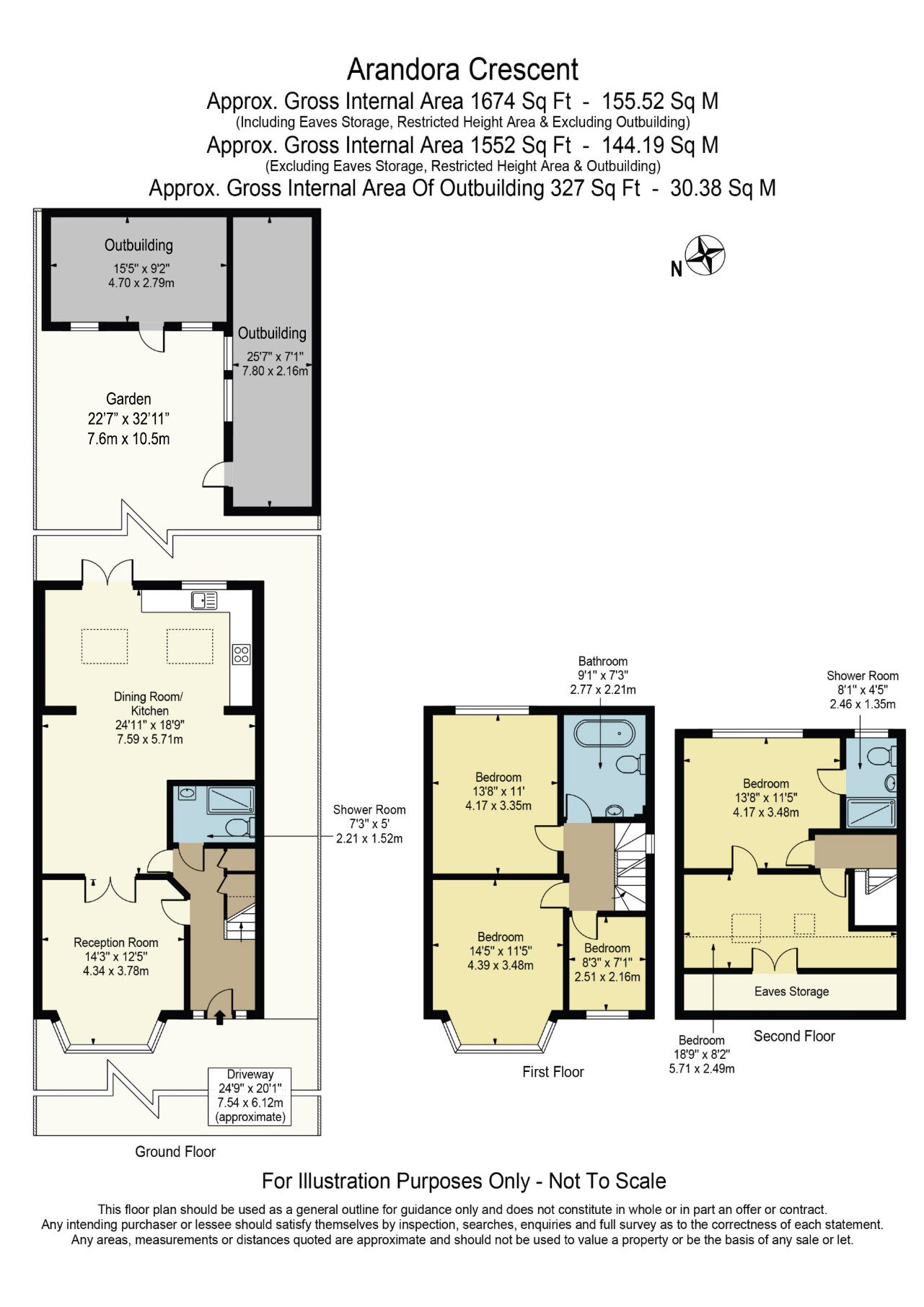 Floorplan of 5 bedroom End Terrace House for sale, Arandora Crescent, Chadwell Heath, RM6
