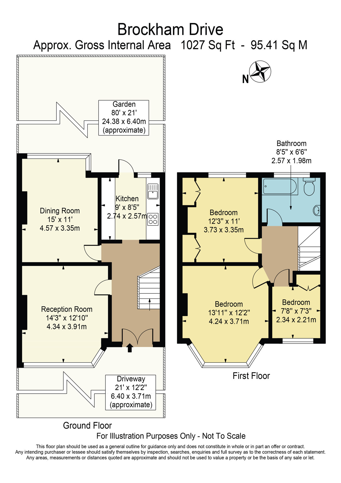 Floorplan of 3 bedroom Mid Terrace House for sale, Brockham Drive, Gants Hill, IG2