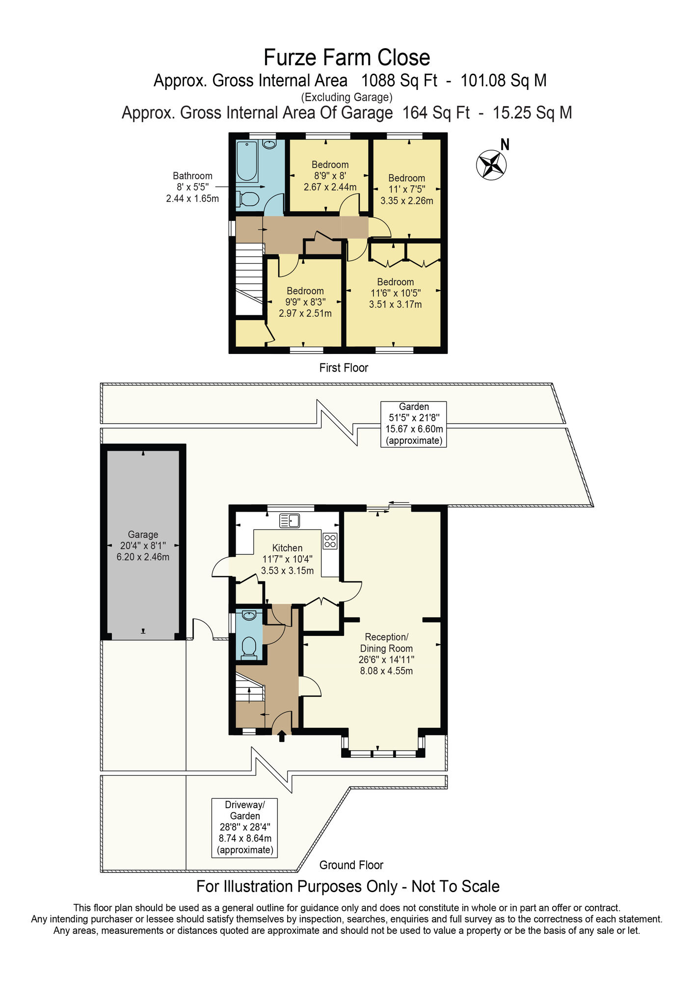 Floorplan of 4 bedroom Detached House for sale, Furze Farm Close, Chadwell Heath, RM6