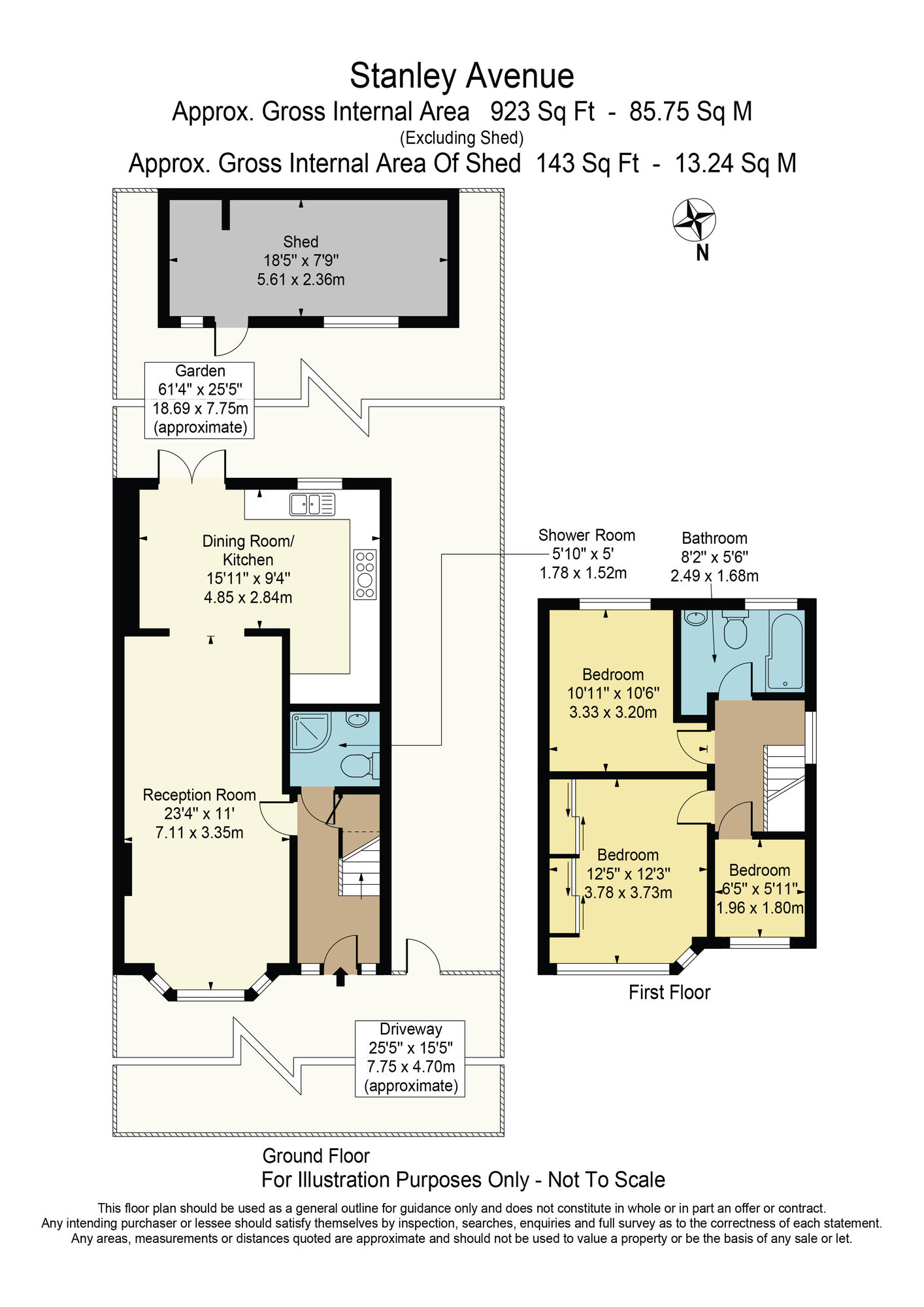 Floorplan of 3 bedroom End Terrace House for sale, Stanley Avenue, Dagenham, RM8