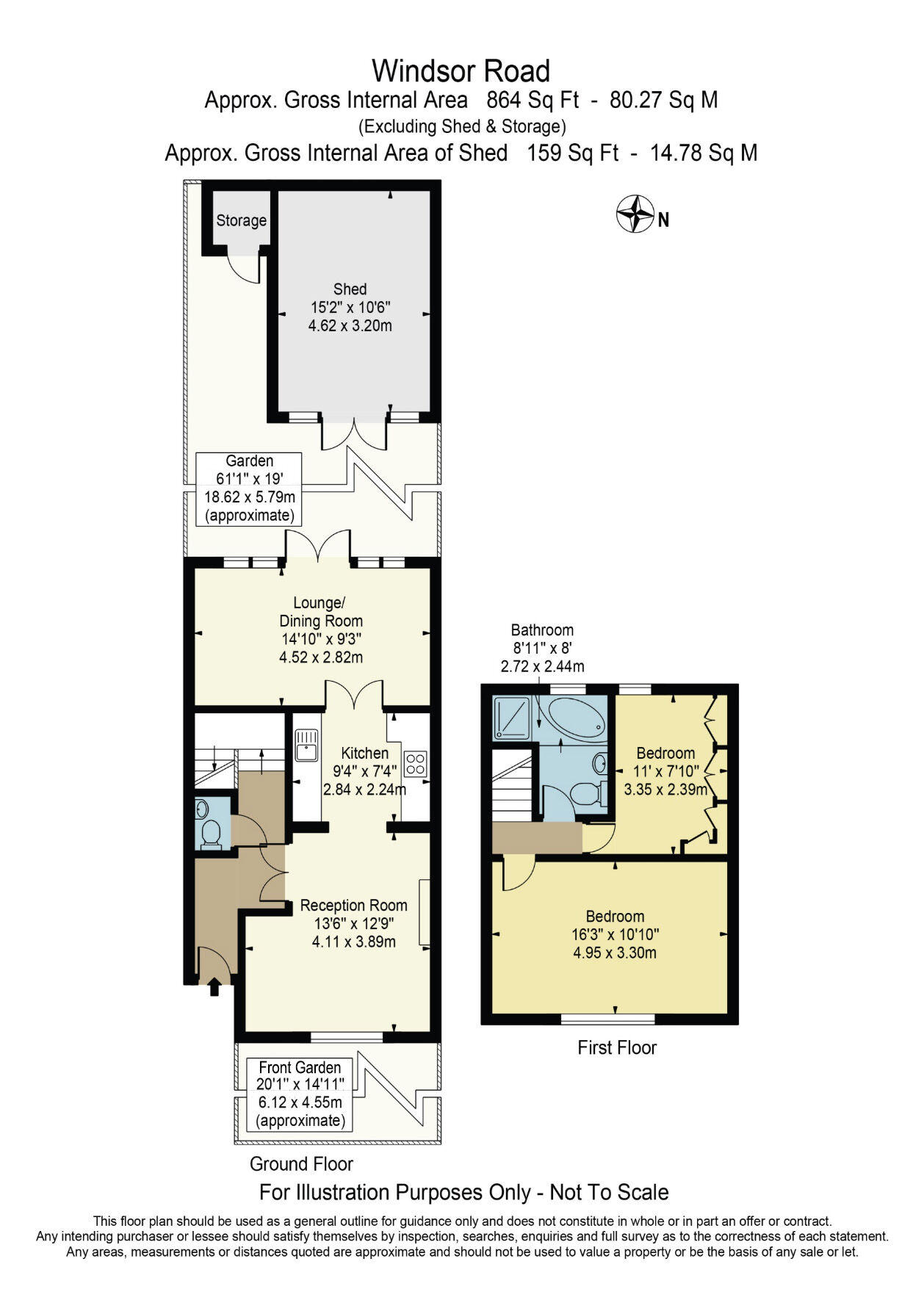 Floorplan of 2 bedroom Mid Terrace House for sale, Windsor Road, Dagenham, RM8