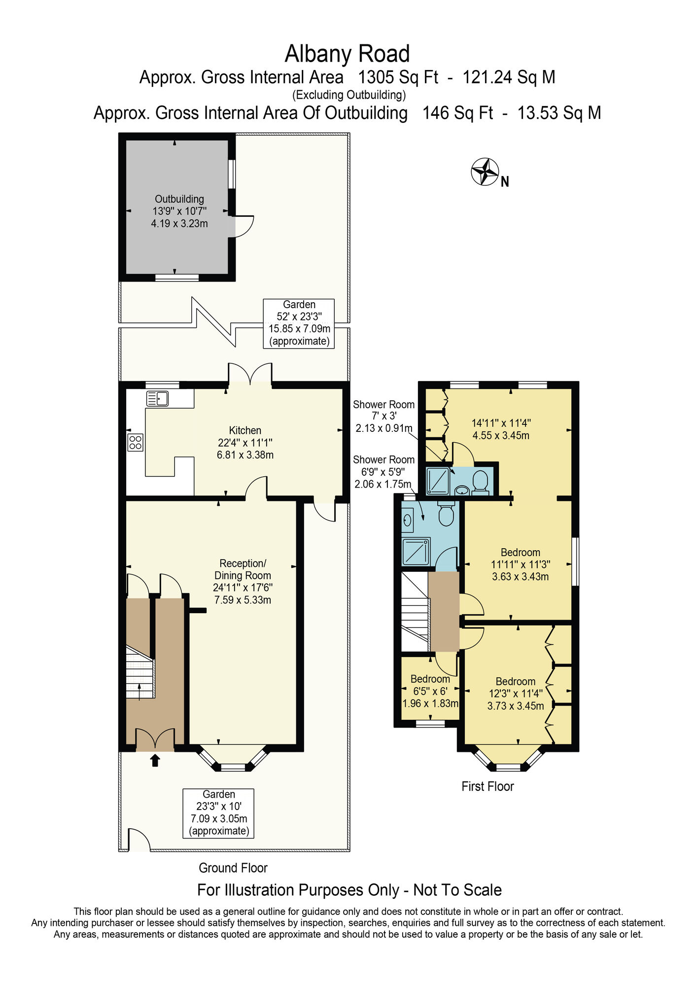 Floorplan of 3 bedroom End Terrace House for sale, Albany Road, Chadwell Heath, RM6