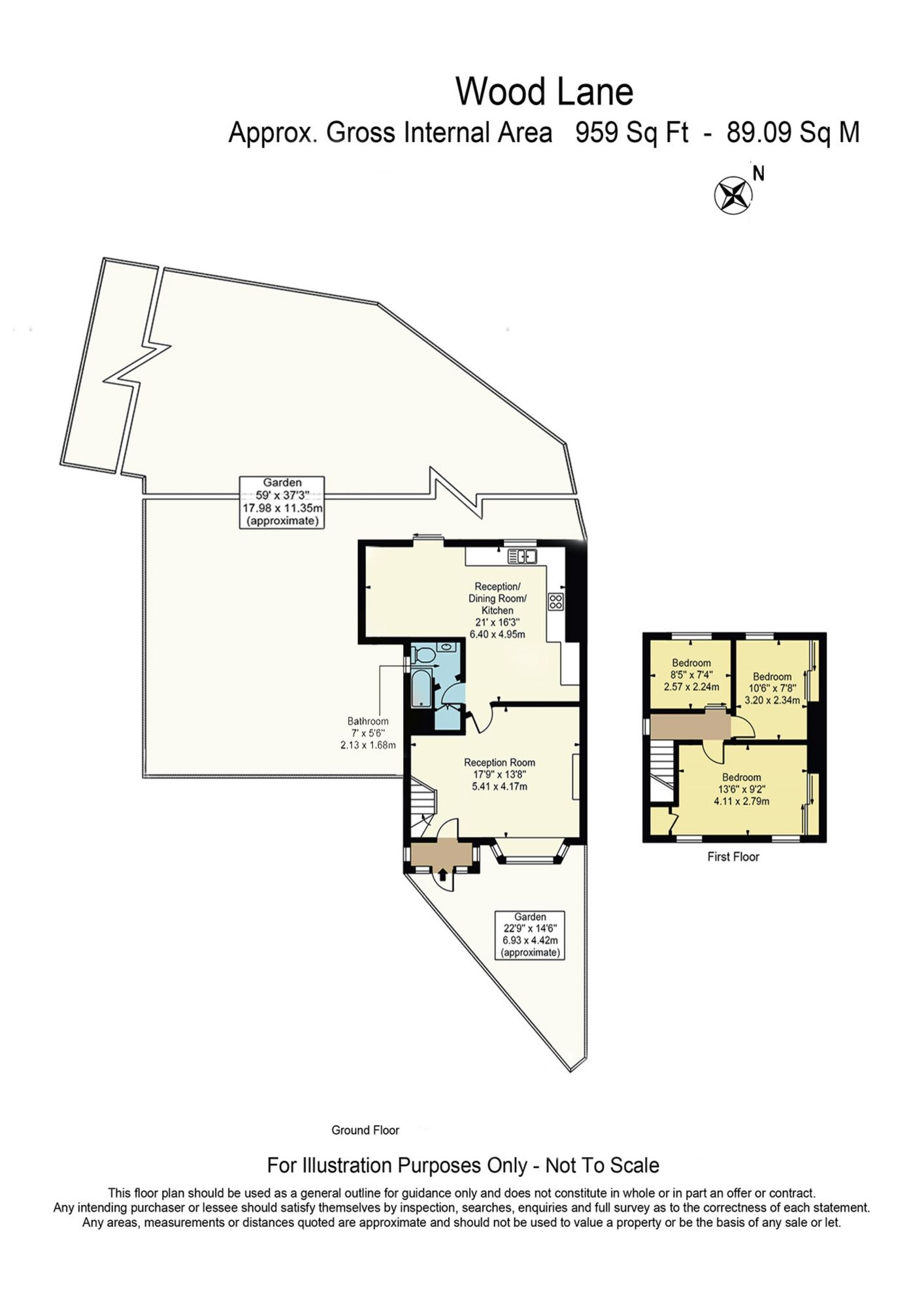 Floorplan of 3 bedroom Semi Detached House for sale, Wood Lane, Dagenham, RM9