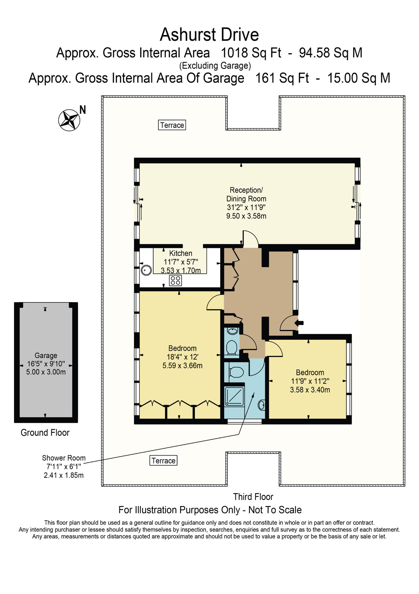 Floorplan of 2 bedroom  Flat for sale, Ashurst Drive, Barkingside, IG6