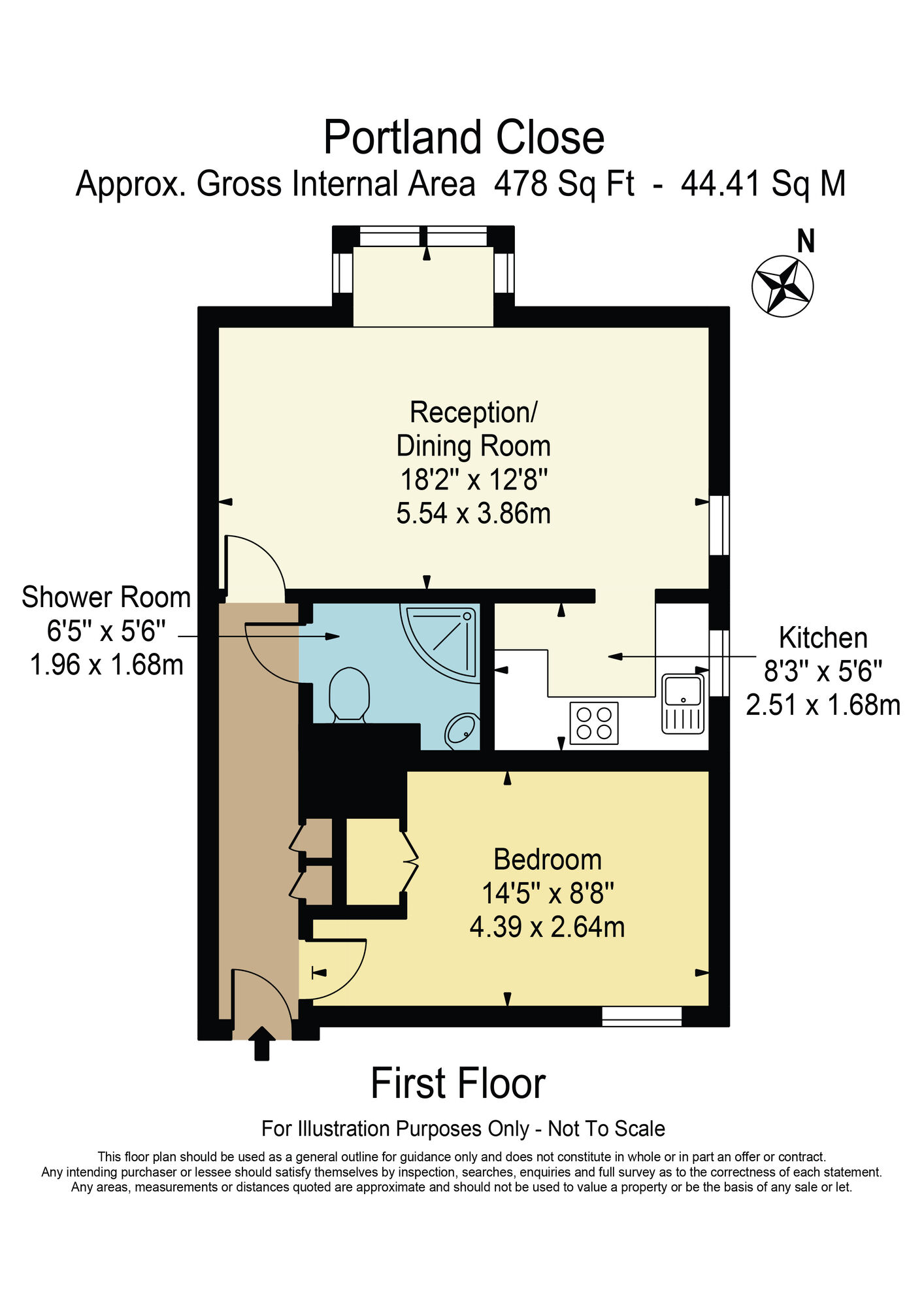Floorplan of 1 bedroom  Flat for sale, Portland Close, Chadwell Heath, RM6