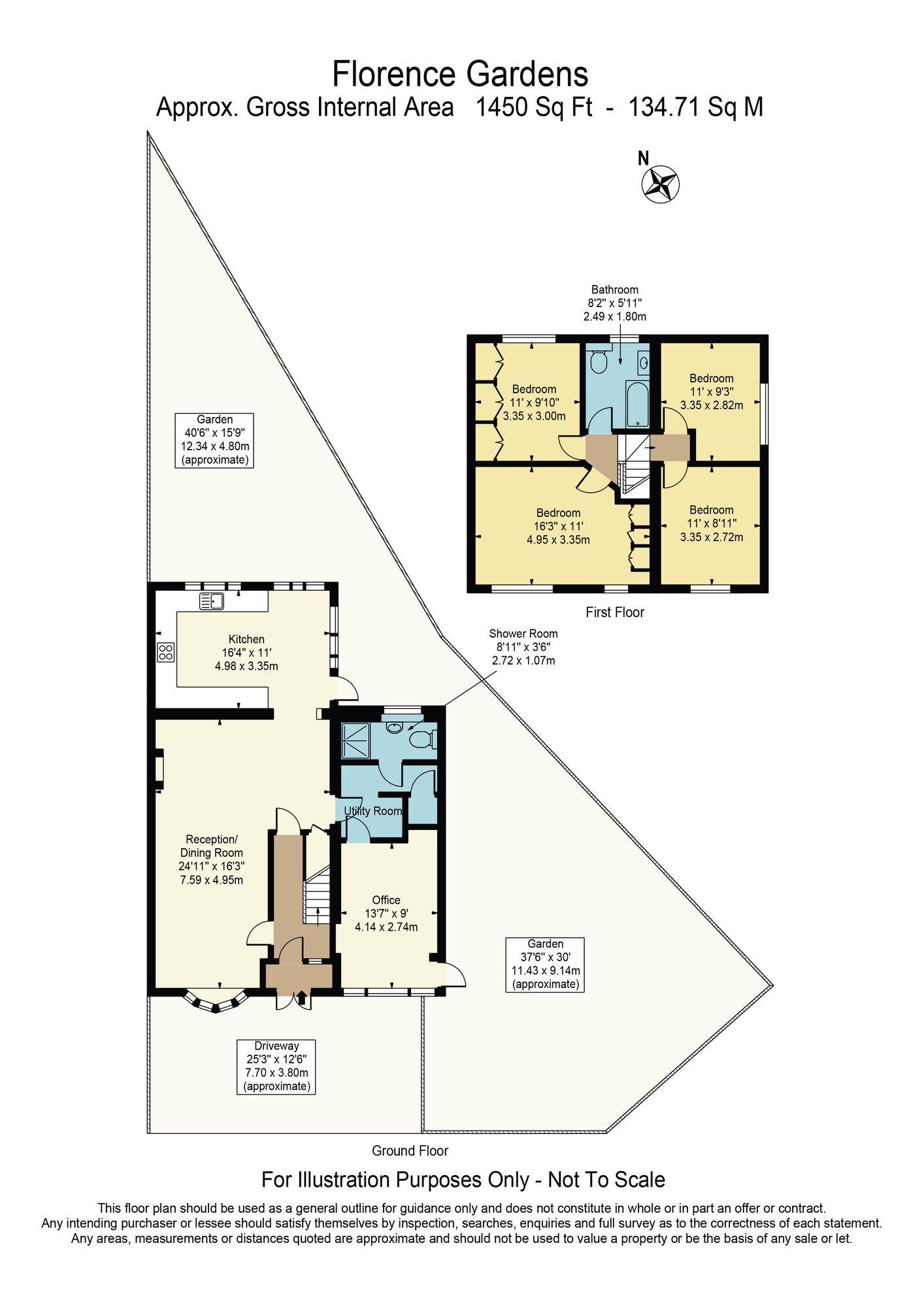 Floorplan of 4 bedroom End Terrace House for sale, Florence Gardens, Chadwell Heath, RM6