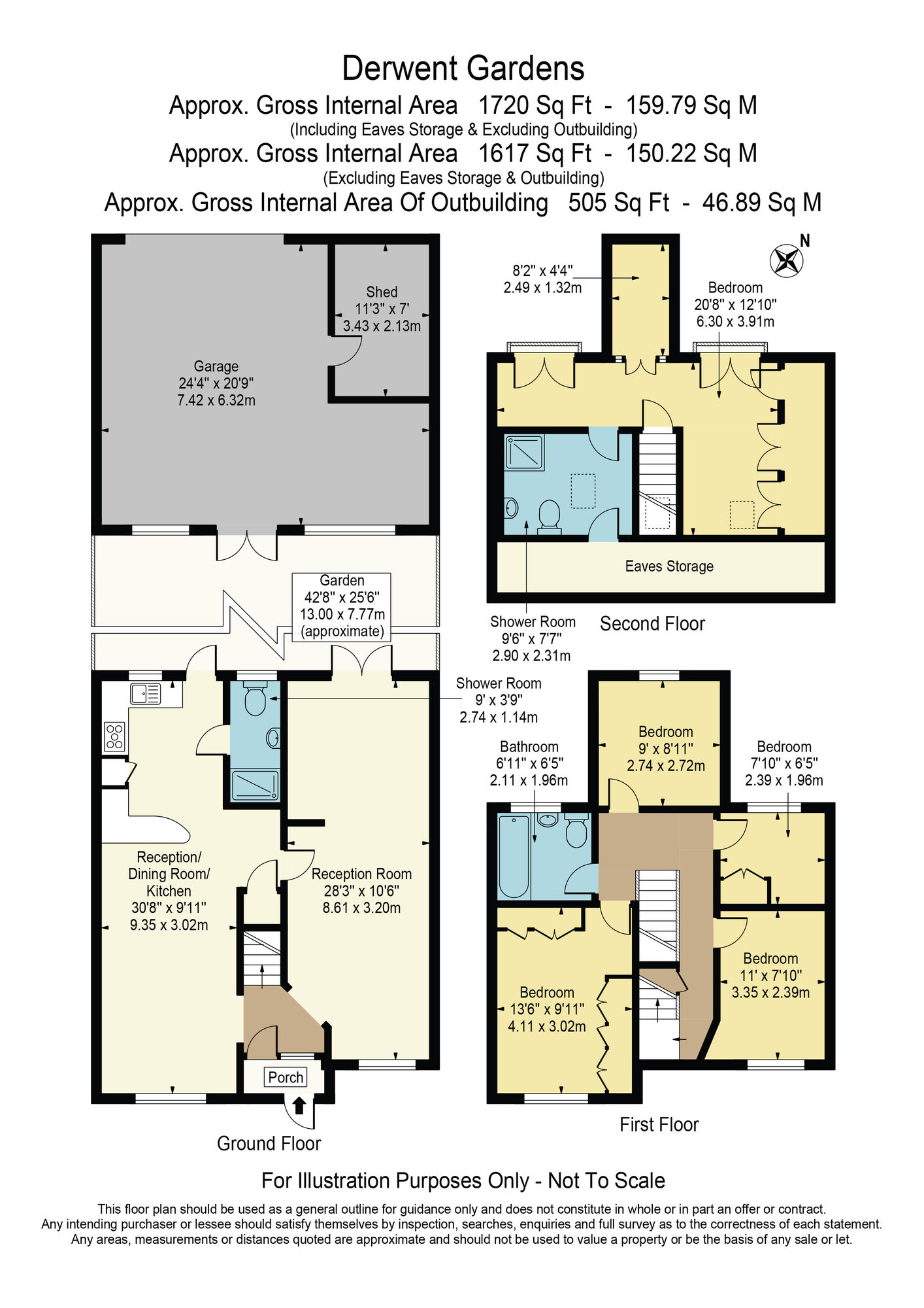 Floorplan of 5 bedroom Mid Terrace House for sale, Derwent Gardens, Redbridge, IG4