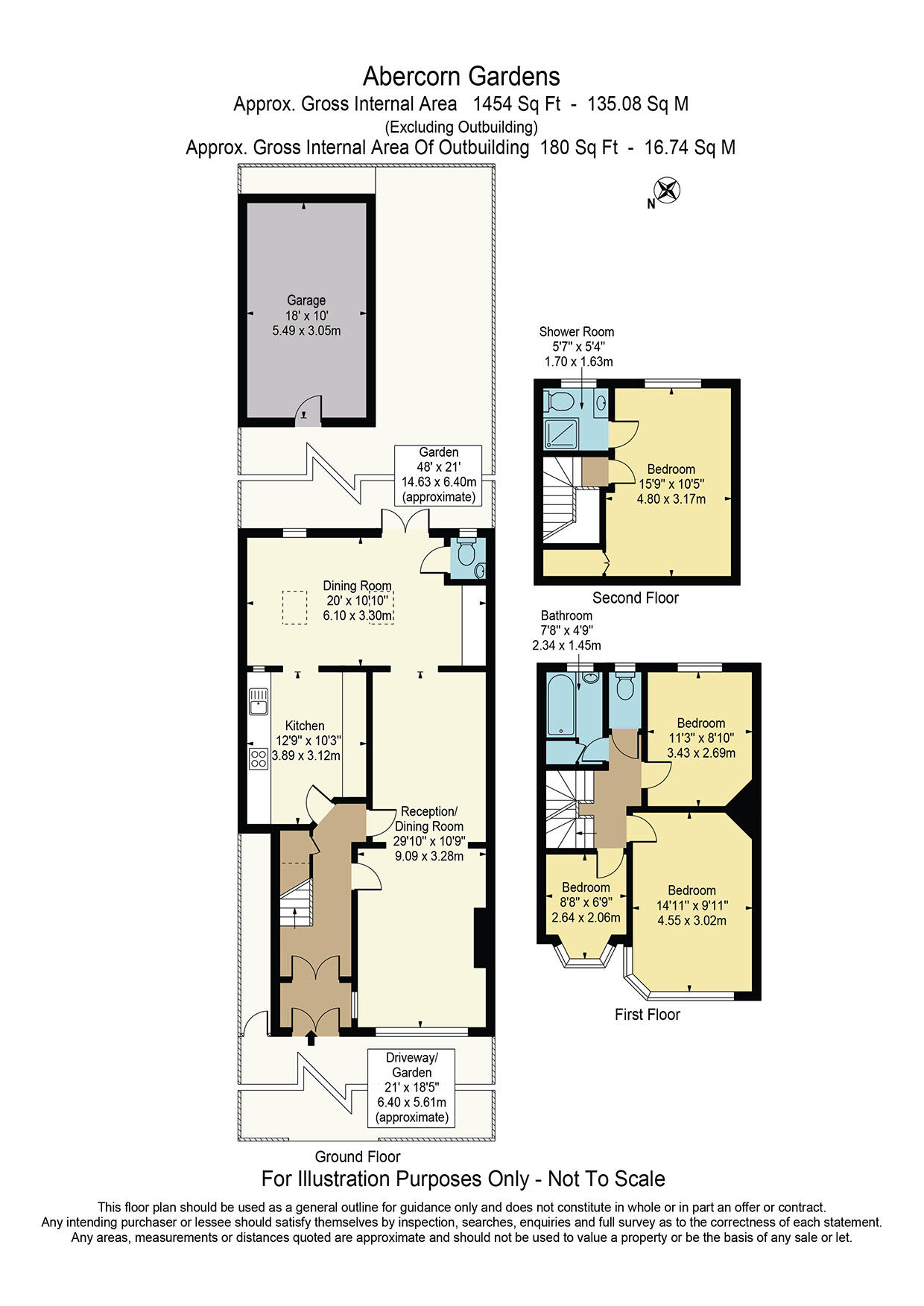 Floorplan of 4 bedroom End Terrace House for sale, Abercorn Gardens, Chadwell Heath, RM6