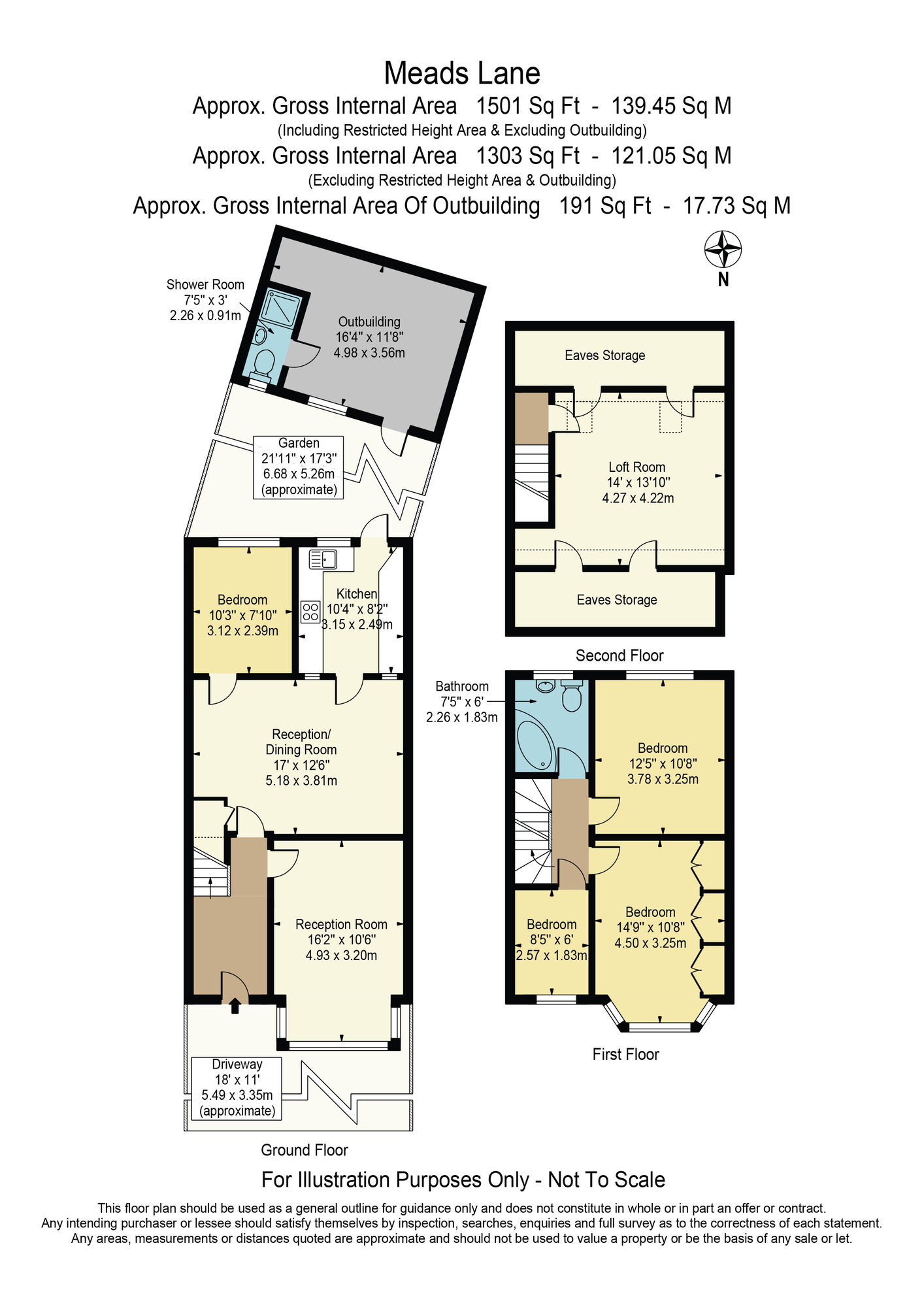 Floorplan of 4 bedroom Mid Terrace House for sale, Meads Lane, Seven Kings, IG3