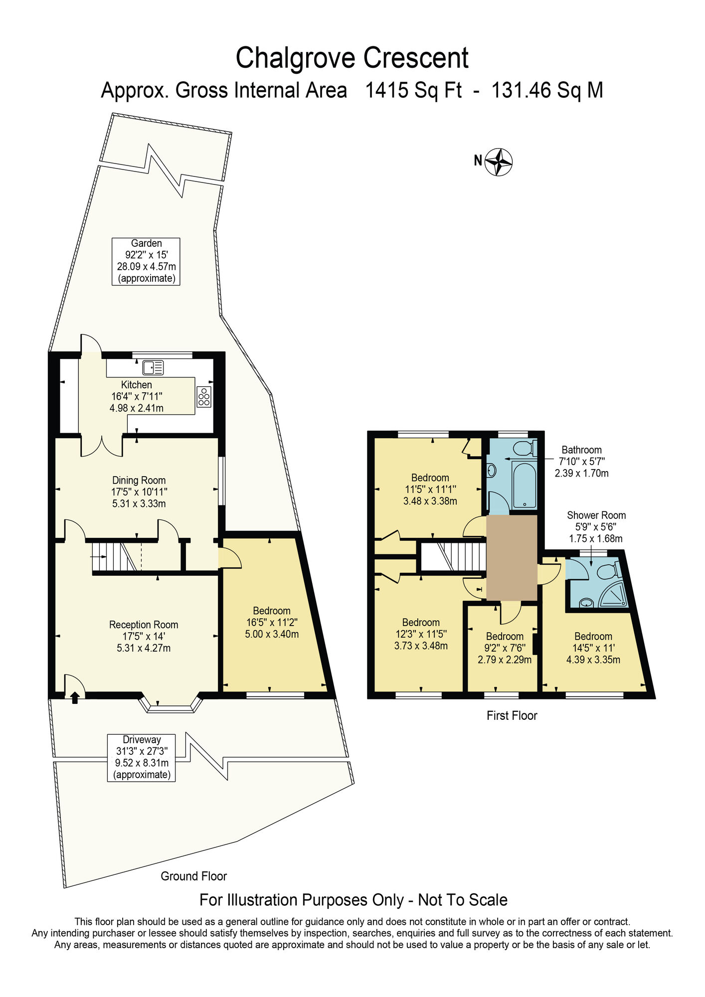 Floorplan of 5 bedroom Mid Terrace House for sale, Chalgrove Crescent, Clayhall, IG5