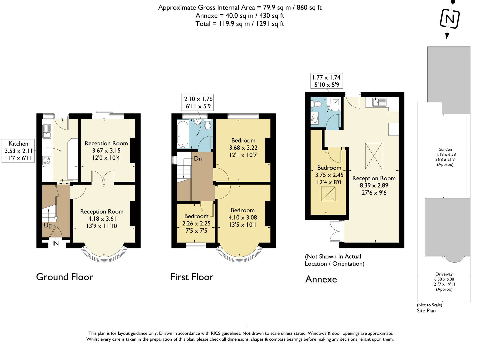 Floorplan of 3 bedroom End Terrace House for sale, Hickman Road, Chadwell Heath, RM6