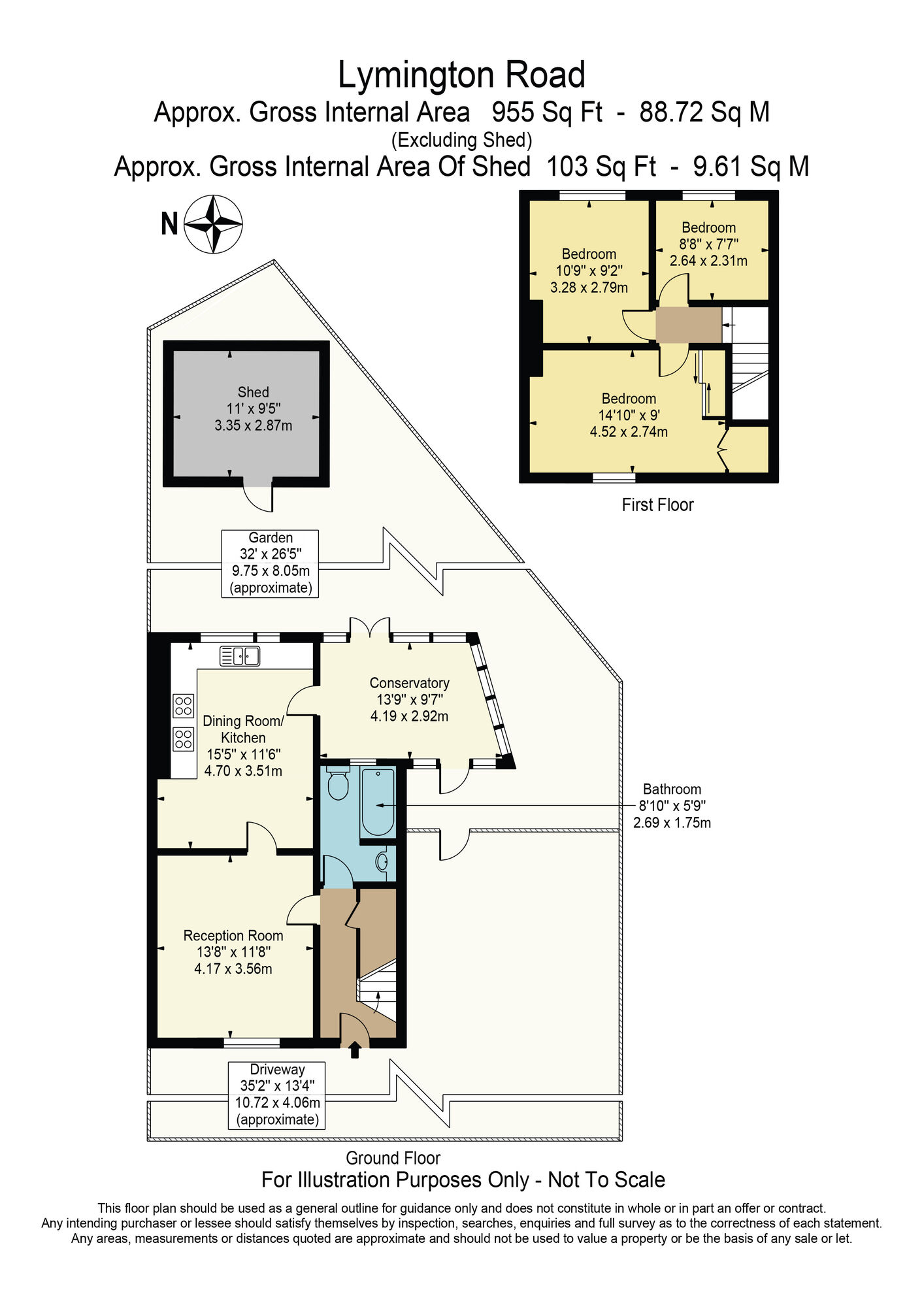 Floorplan of 3 bedroom End Terrace House for sale, Lymington Road, Dagenham, RM8