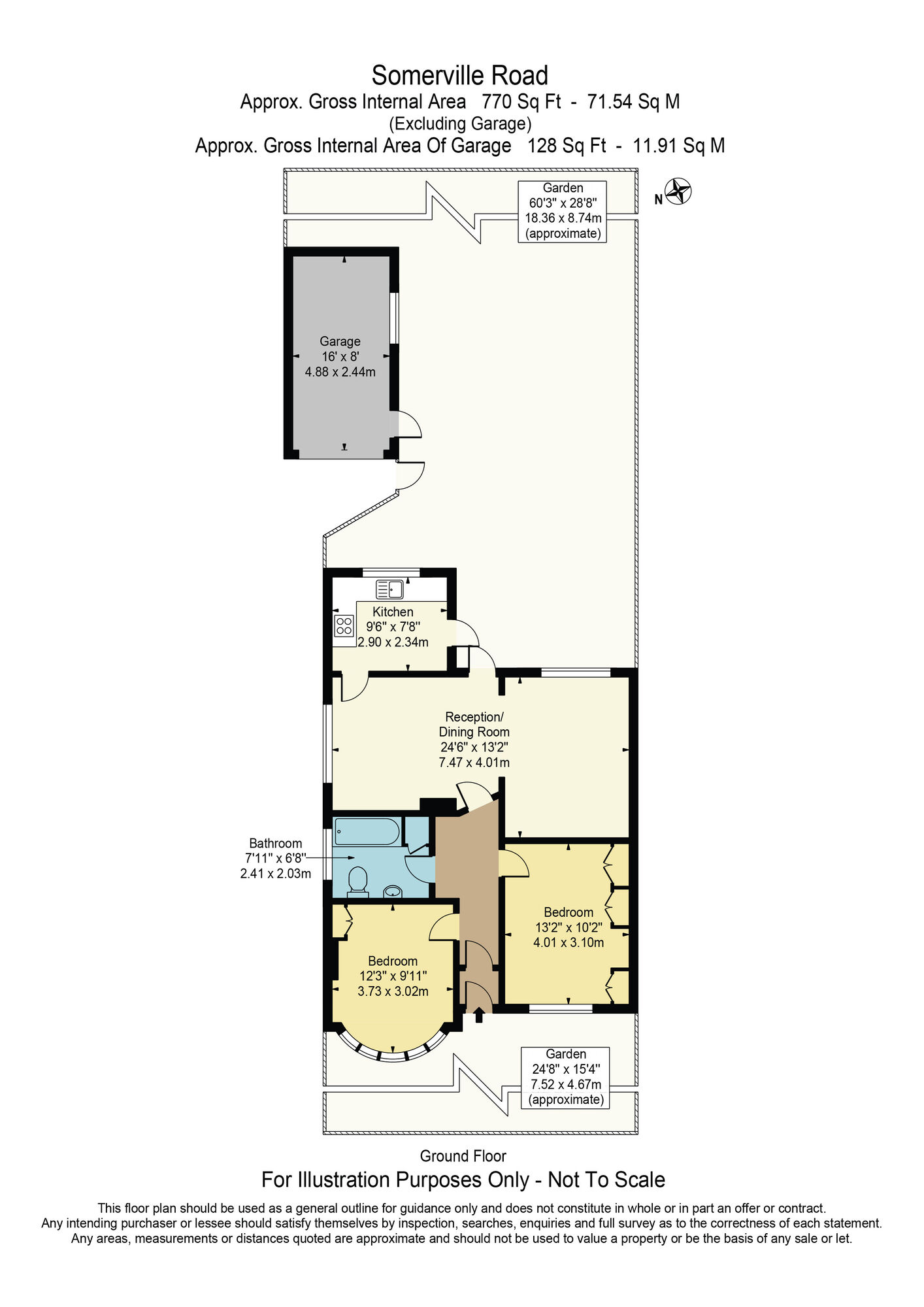 Floorplan of 2 bedroom Semi Detached Bungalow for sale, Somerville Road, Chadwell Heath, RM6