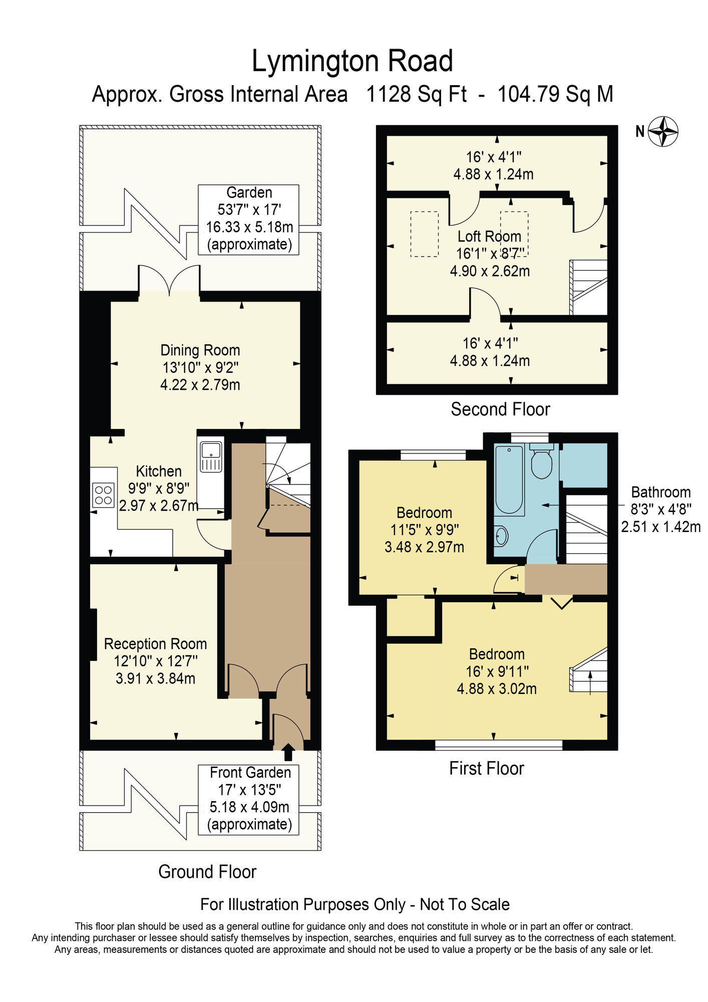 Floorplan of 2 bedroom Mid Terrace House for sale, Lymington Road, Dagenham, RM8