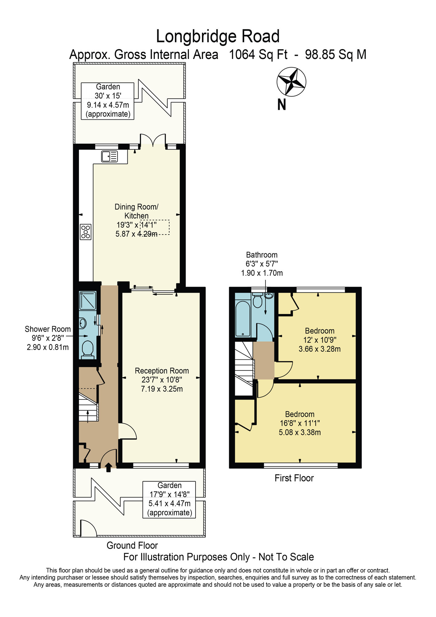Floorplan of 2 bedroom Mid Terrace House for sale, Longbridge Road, Dagenham, RM8