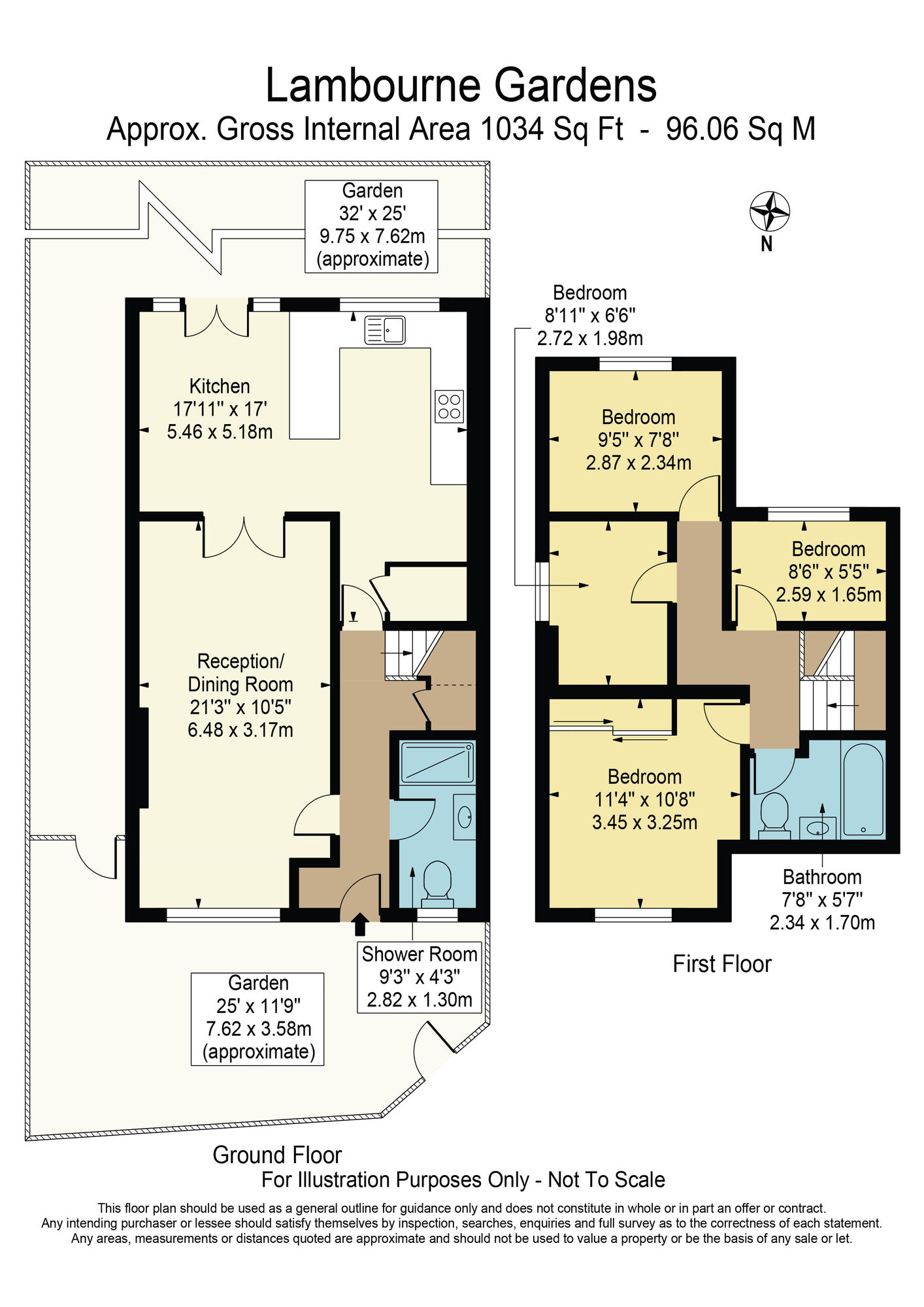 Floorplan of 4 bedroom End Terrace House for sale, Lambourne Gardens, Barking, IG11