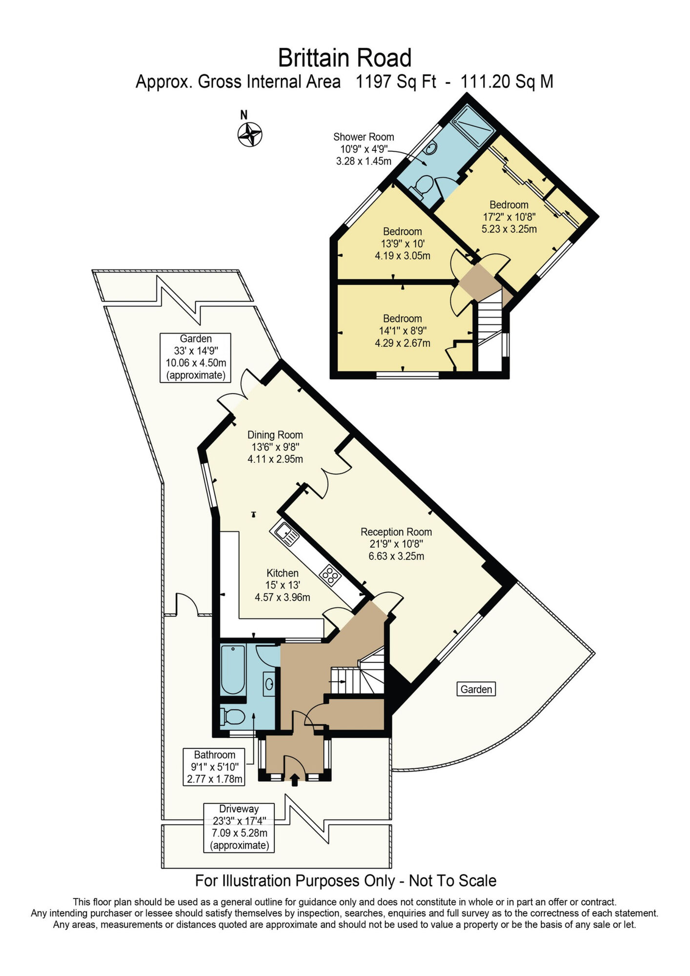 Floorplan of 3 bedroom Semi Detached House for sale, Brittain Road, Dagenham, RM8