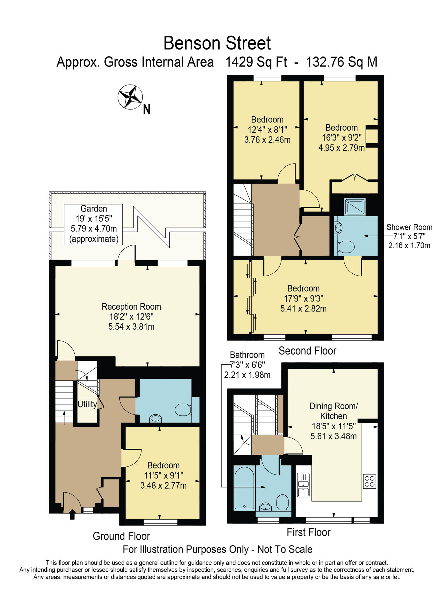 Floorplan of 4 bedroom Mid Terrace House for sale, Benson Street, Barking, IG11