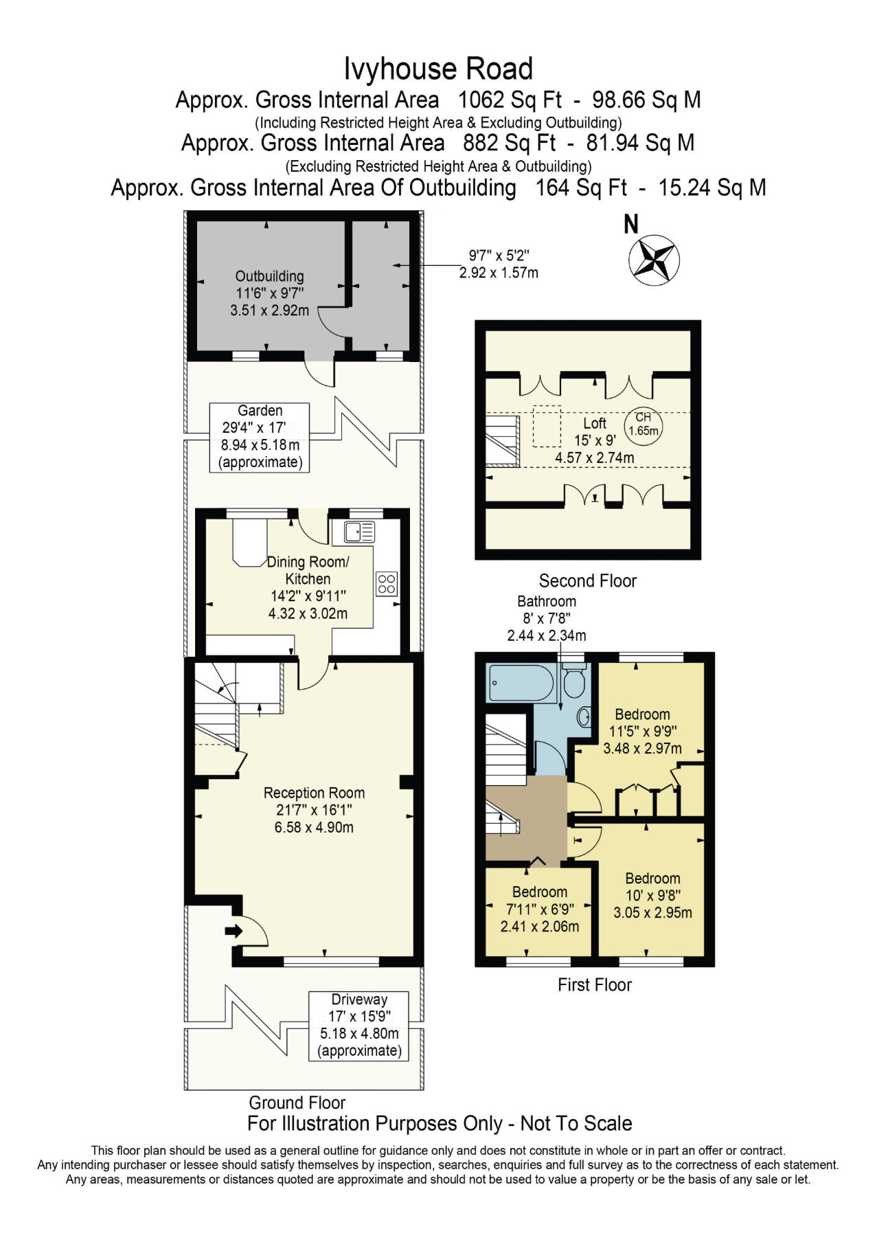 Floorplan of 3 bedroom Mid Terrace House for sale, Ivyhouse Road, Dagenham, RM9
