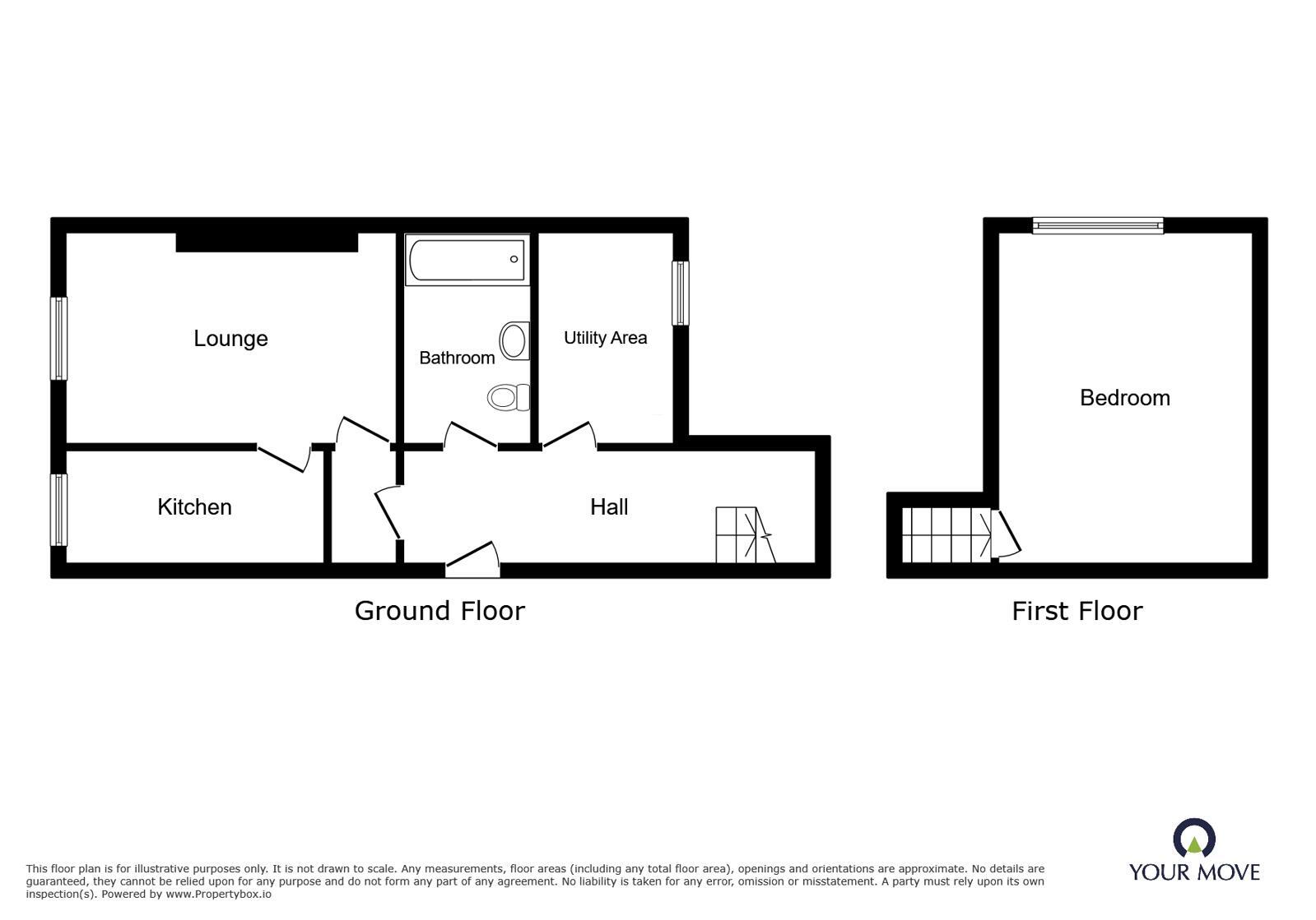 Floorplan of 1 bedroom Flat to rent, 43 Canterbury Road, Margate, Kent, CT9