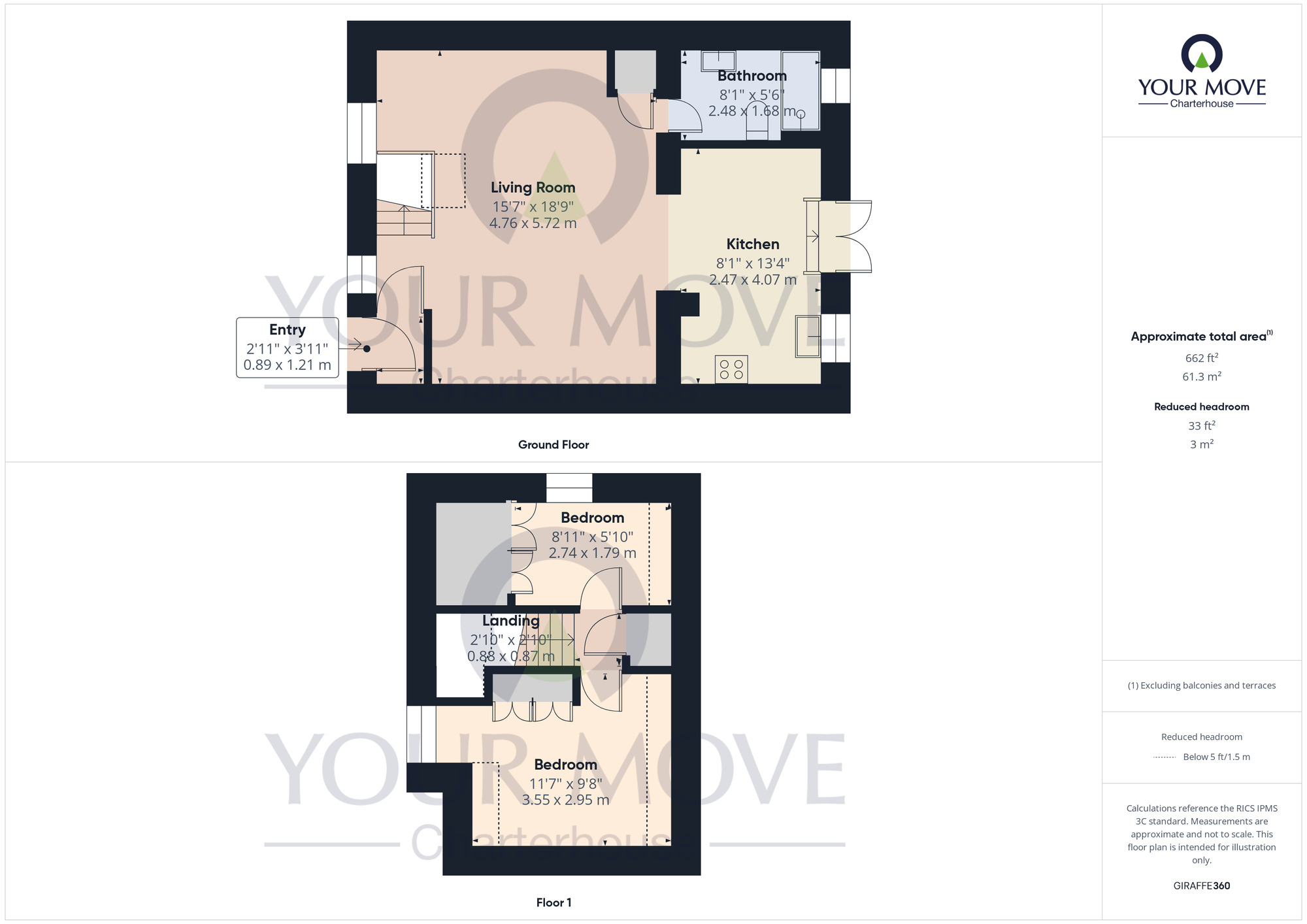 Floorplan of 2 bedroom Semi Detached House for sale, Dilnot Lane, Acol, Kent, CT7