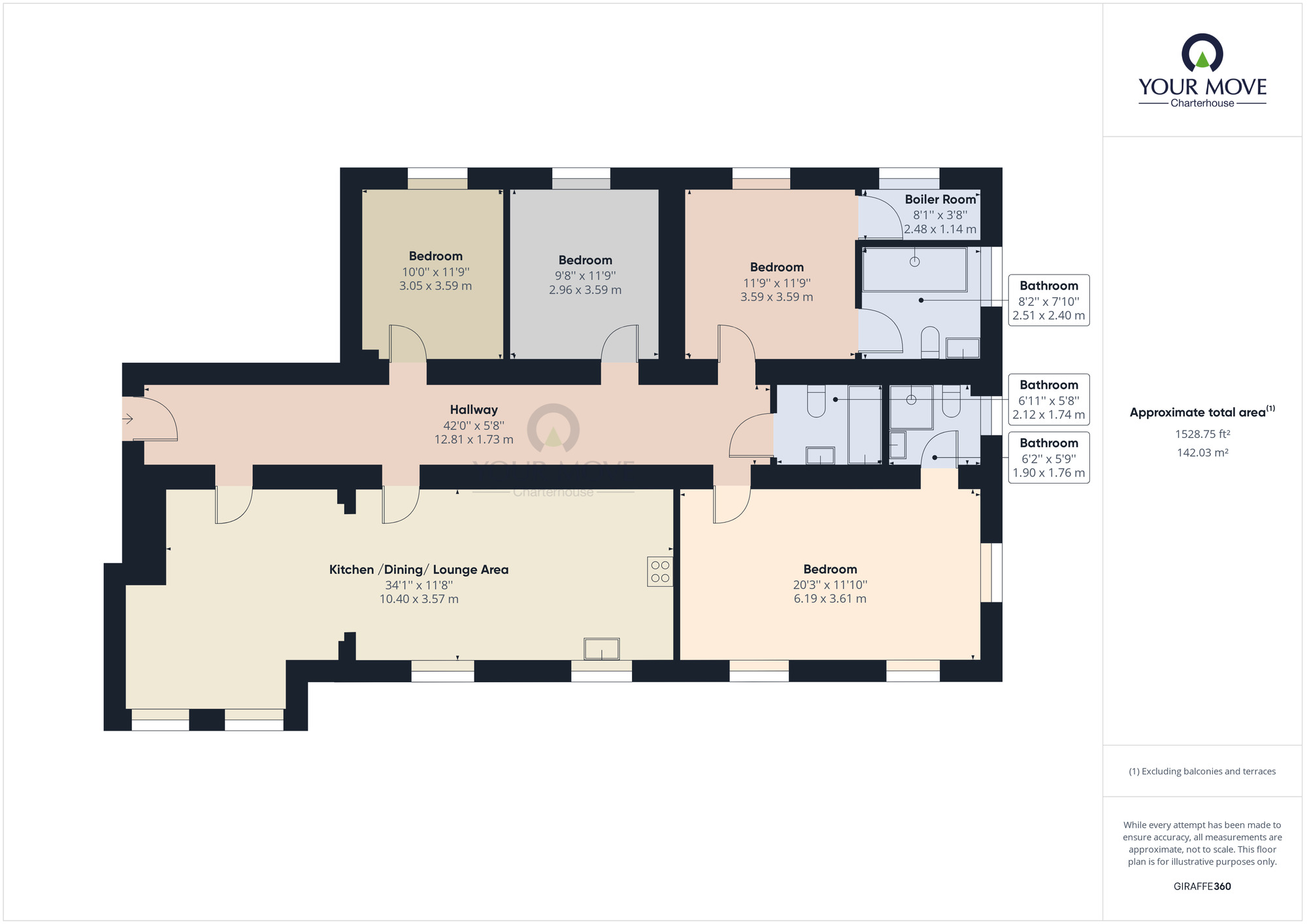Floorplan of 4 bedroom  Flat for sale, Canterbury Road, Margate, Kent, CT9