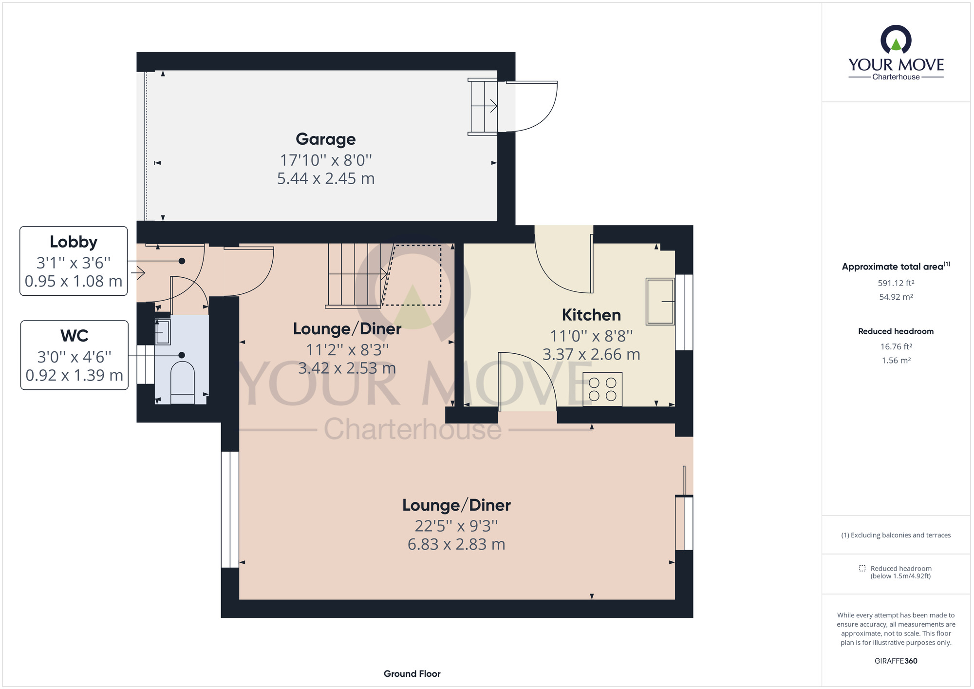 Floorplan of 3 bedroom Semi Detached House for sale, Waltham Close, Cliftonville, Kent, CT9