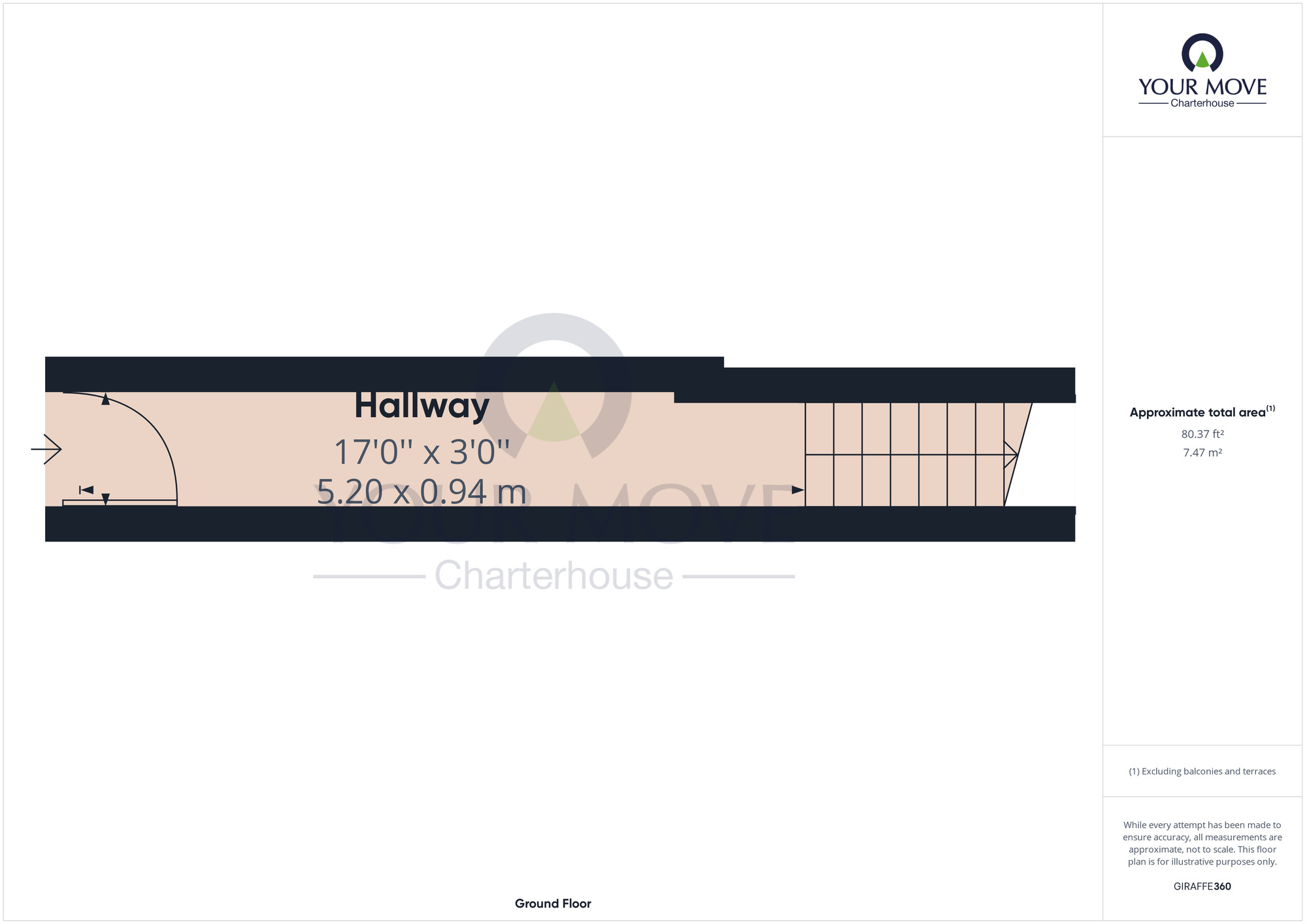 Floorplan of 3 bedroom  Flat for sale, Canterbury Road, Margate, Kent, CT9
