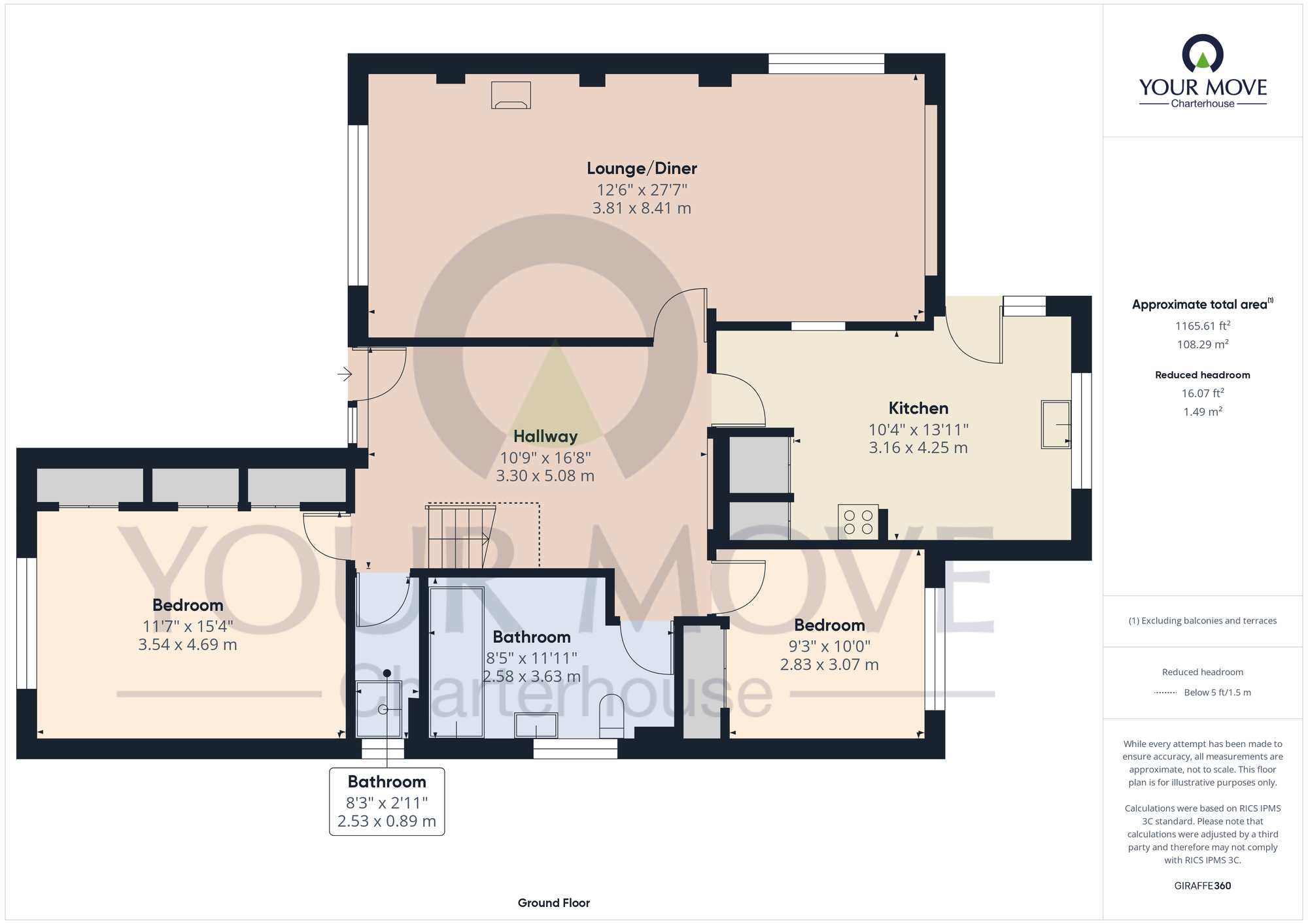 Floorplan of 3 bedroom Detached House for sale, Linden Road, Westgate-on-Sea, Kent, CT8