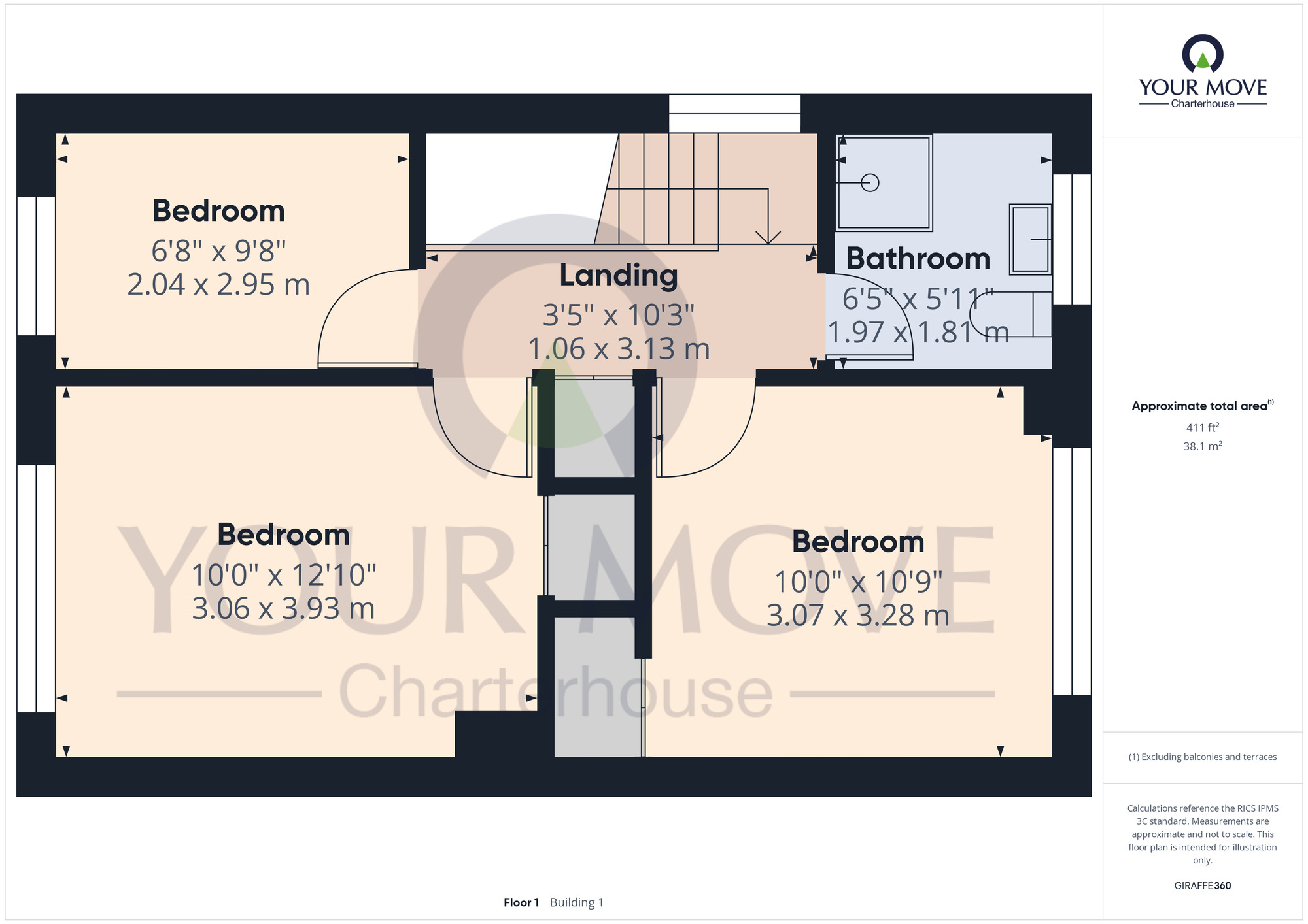 Floorplan of 3 bedroom End Terrace House for sale, Northdown Park Road, Margate, Kent, CT9