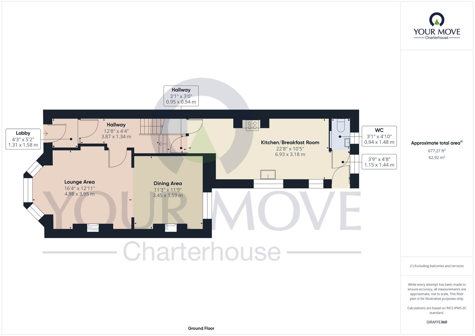 Floorplan of 5 bedroom Mid Terrace House for sale, Westbrook Gardens, Margate, Kent, CT9