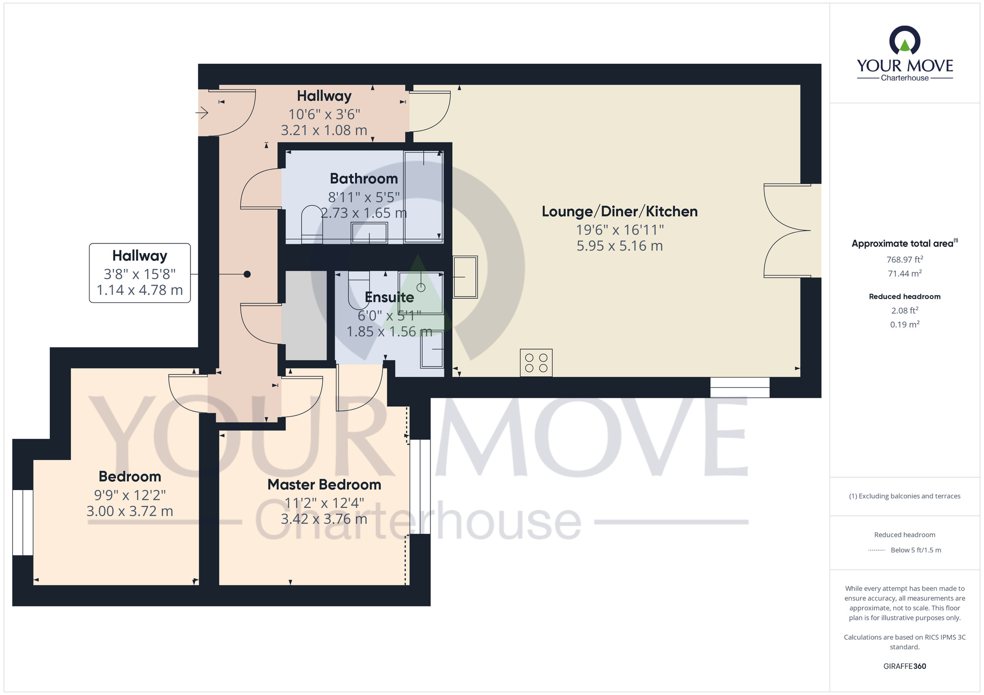 Floorplan of 2 bedroom  Flat for sale, Zion Place, Margate, Kent, CT9