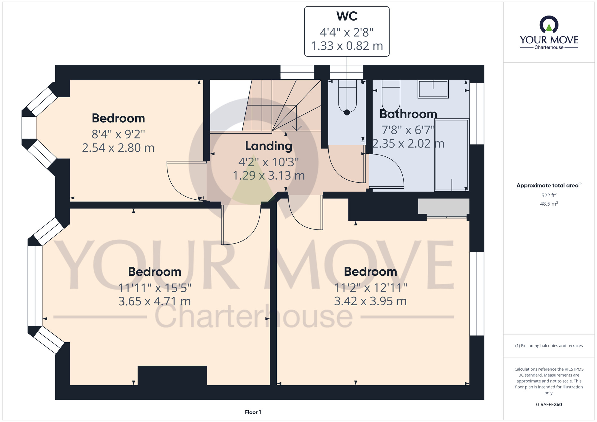 Floorplan of 3 bedroom Semi Detached House for sale, College Road, Margate, Kent, CT9