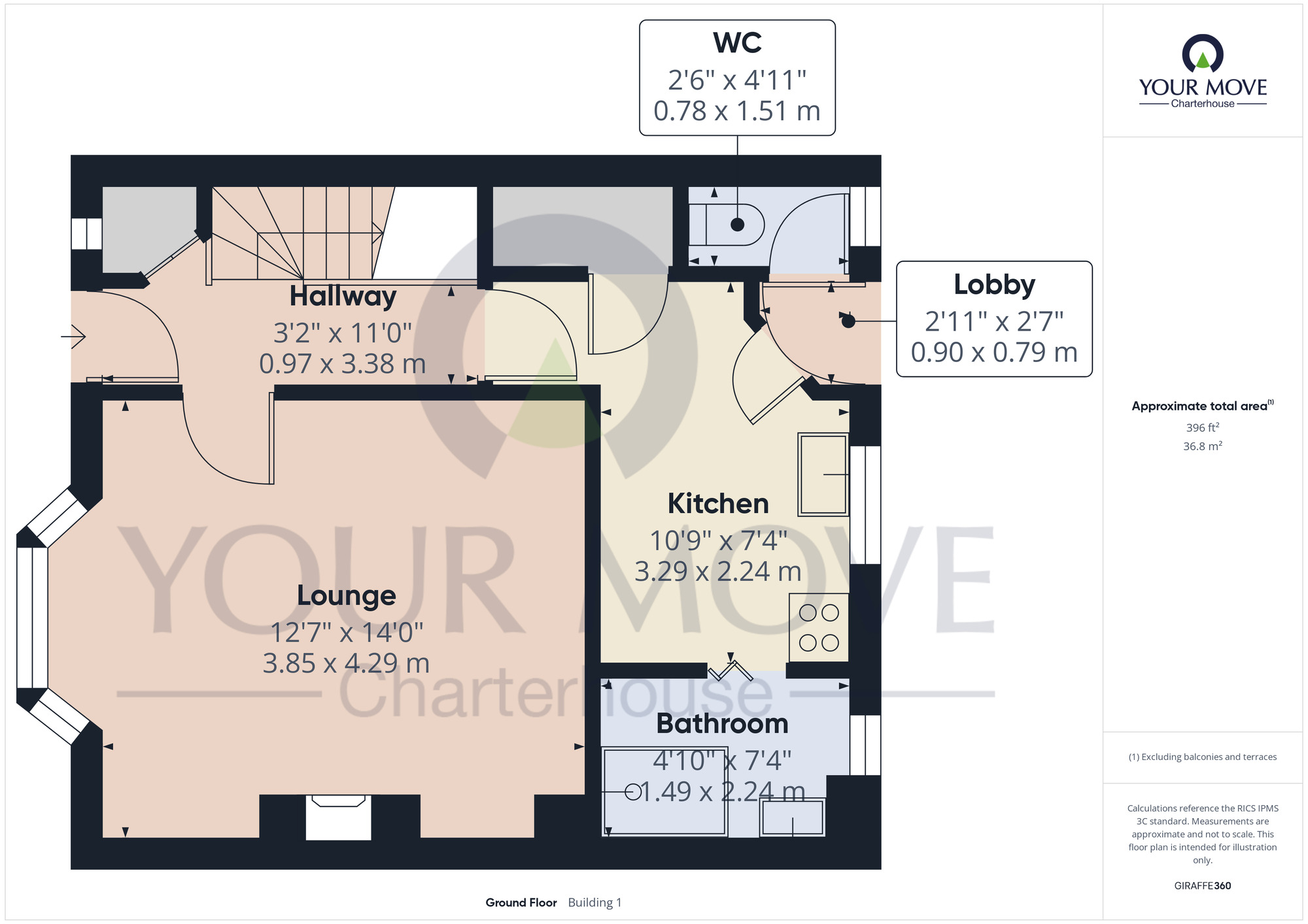Floorplan of 3 bedroom Mid Terrace House for sale, Marlowe Road, Margate, Kent, CT9