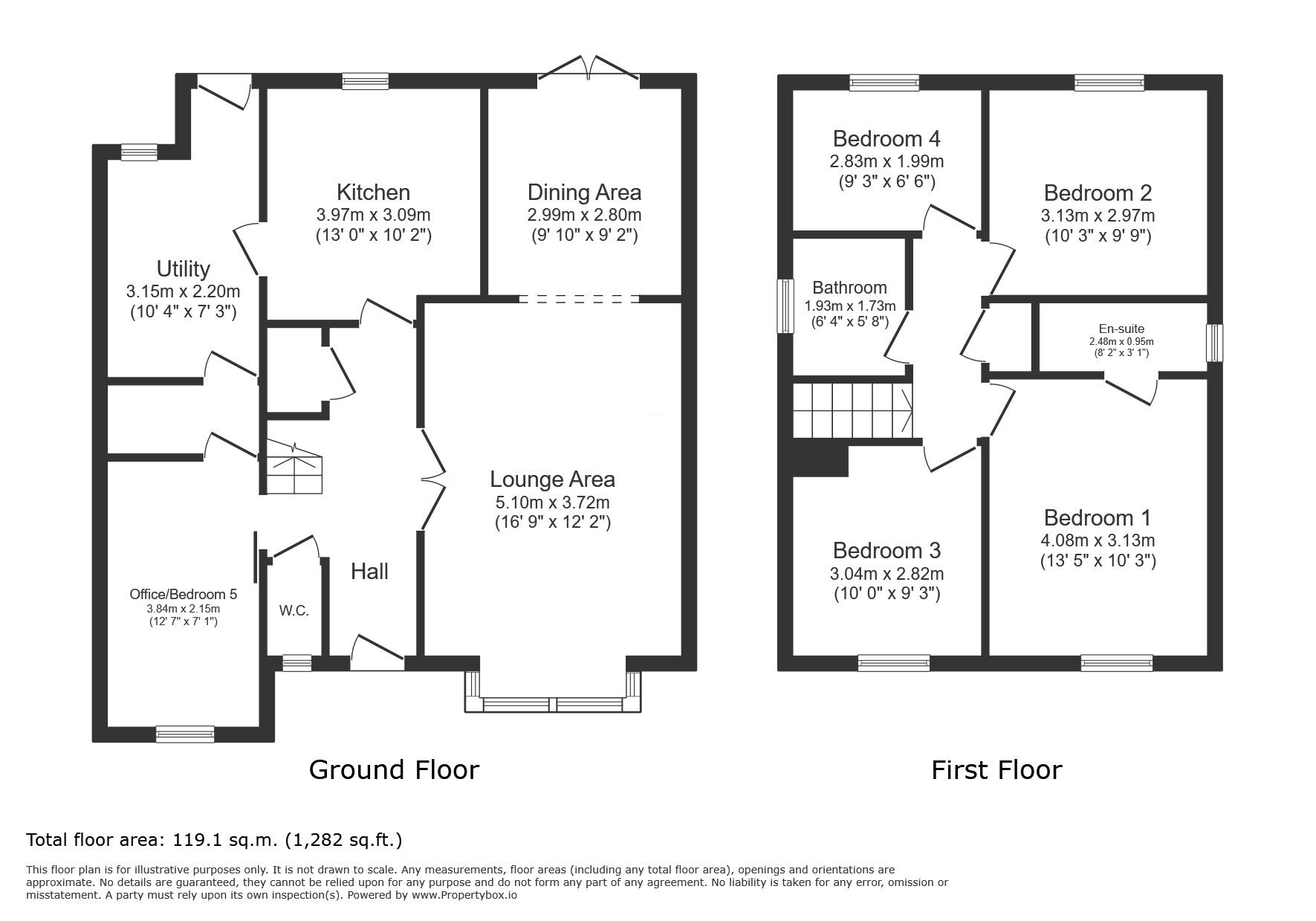 Floorplan of 4 bedroom Detached House for sale, Rancorn Road, Margate, Kent, CT9