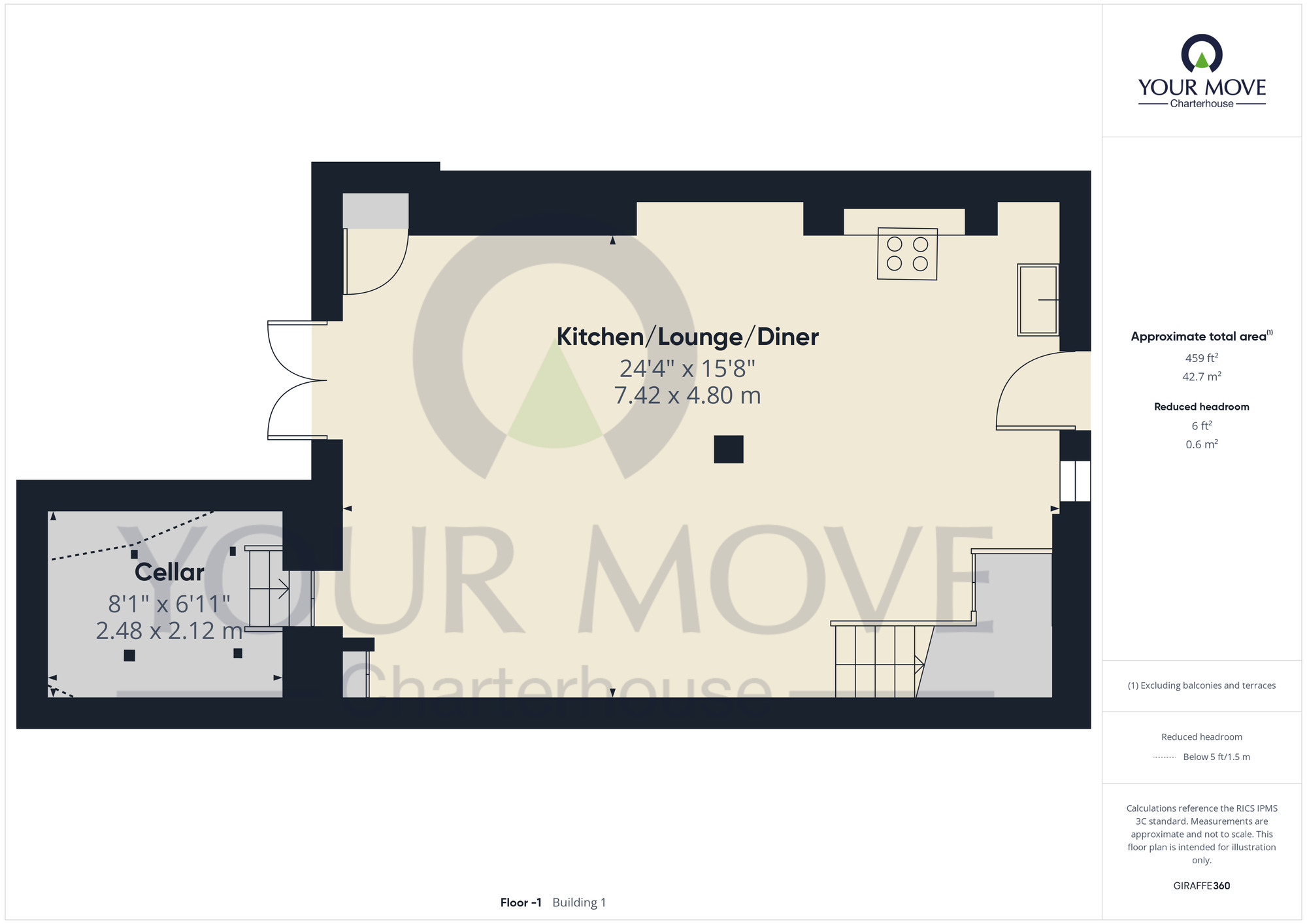 Floorplan of 6 bedroom Mid Terrace House for sale, Trinity Square, Margate, Kent, CT9