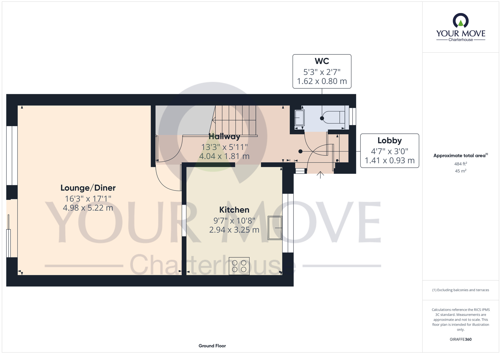 Floorplan of 3 bedroom Mid Terrace House for sale, Prospect Close, Westgate-on-Sea, Kent, CT8