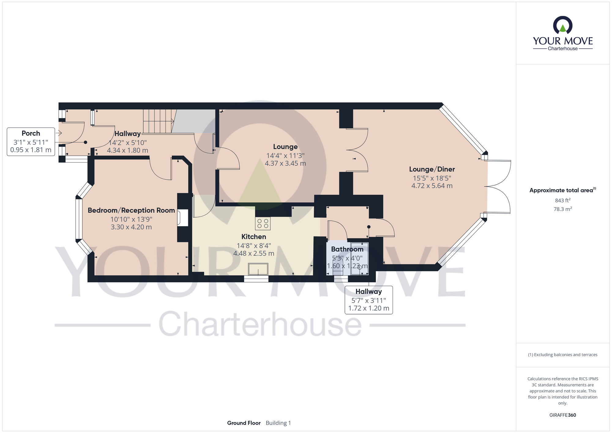 Floorplan of 4 bedroom Semi Detached House for sale, Grove Gardens, Margate, Kent, CT9