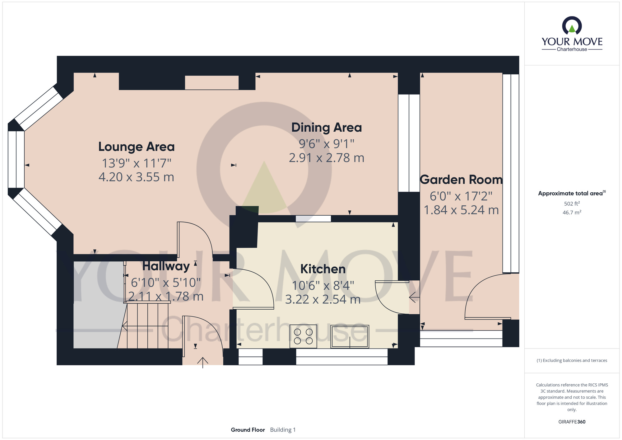 Floorplan of 2 bedroom Semi Detached House for sale, Linksfield Road, Kent, CT8