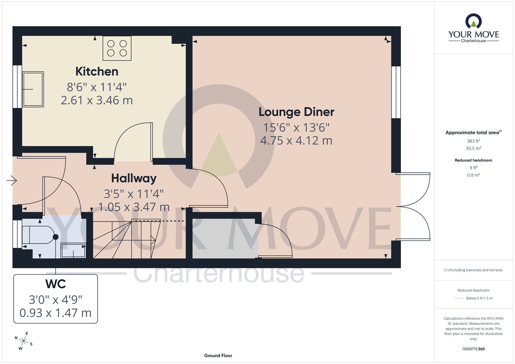 Floorplan of 3 bedroom Mid Terrace House for sale, Star Lane, Margate, Kent, CT9
