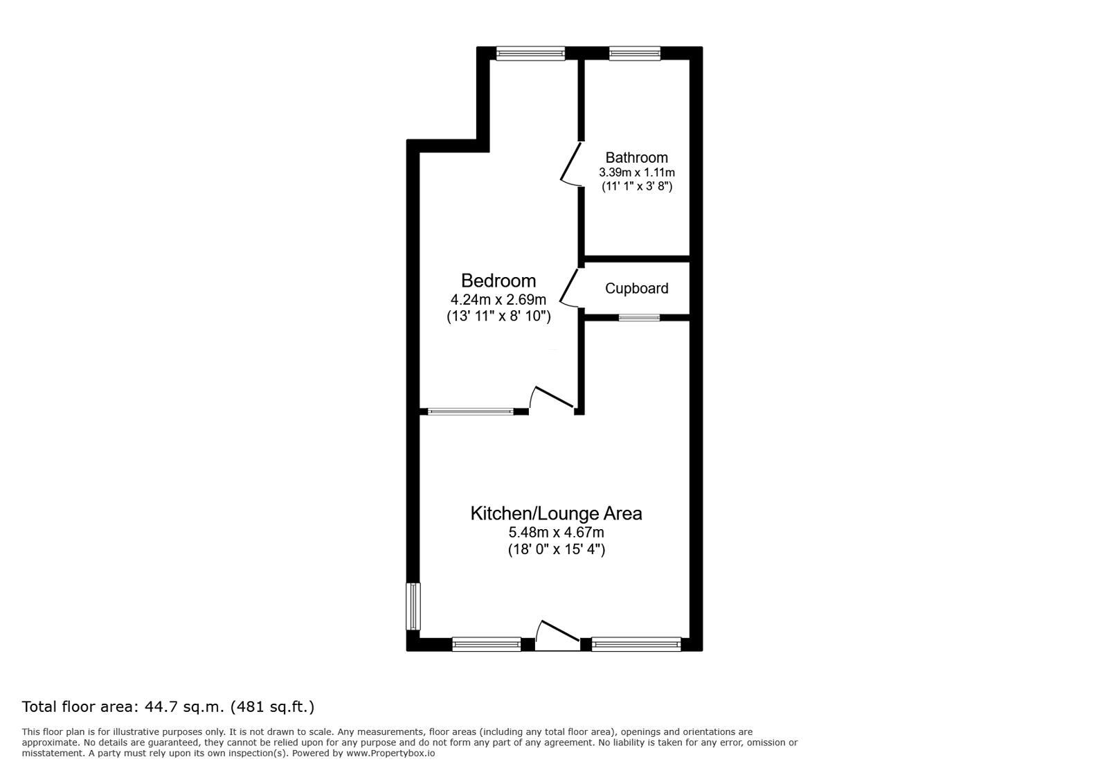 Floorplan of 1 bedroom Flat for sale, Approach Road, Margate, Kent, CT9