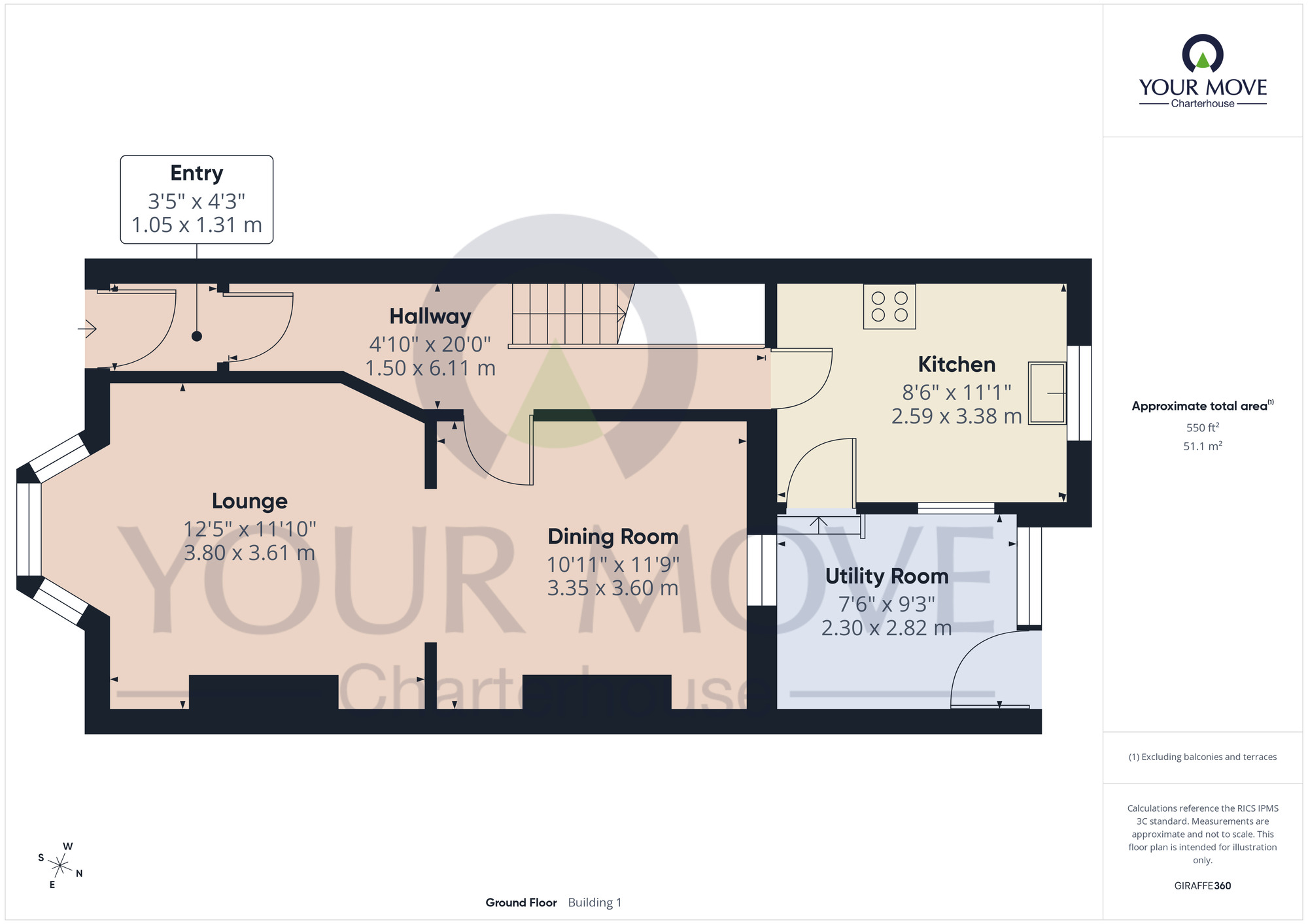 Floorplan of 2 bedroom Mid Terrace House for sale, Addiscombe Road, Kent, CT9