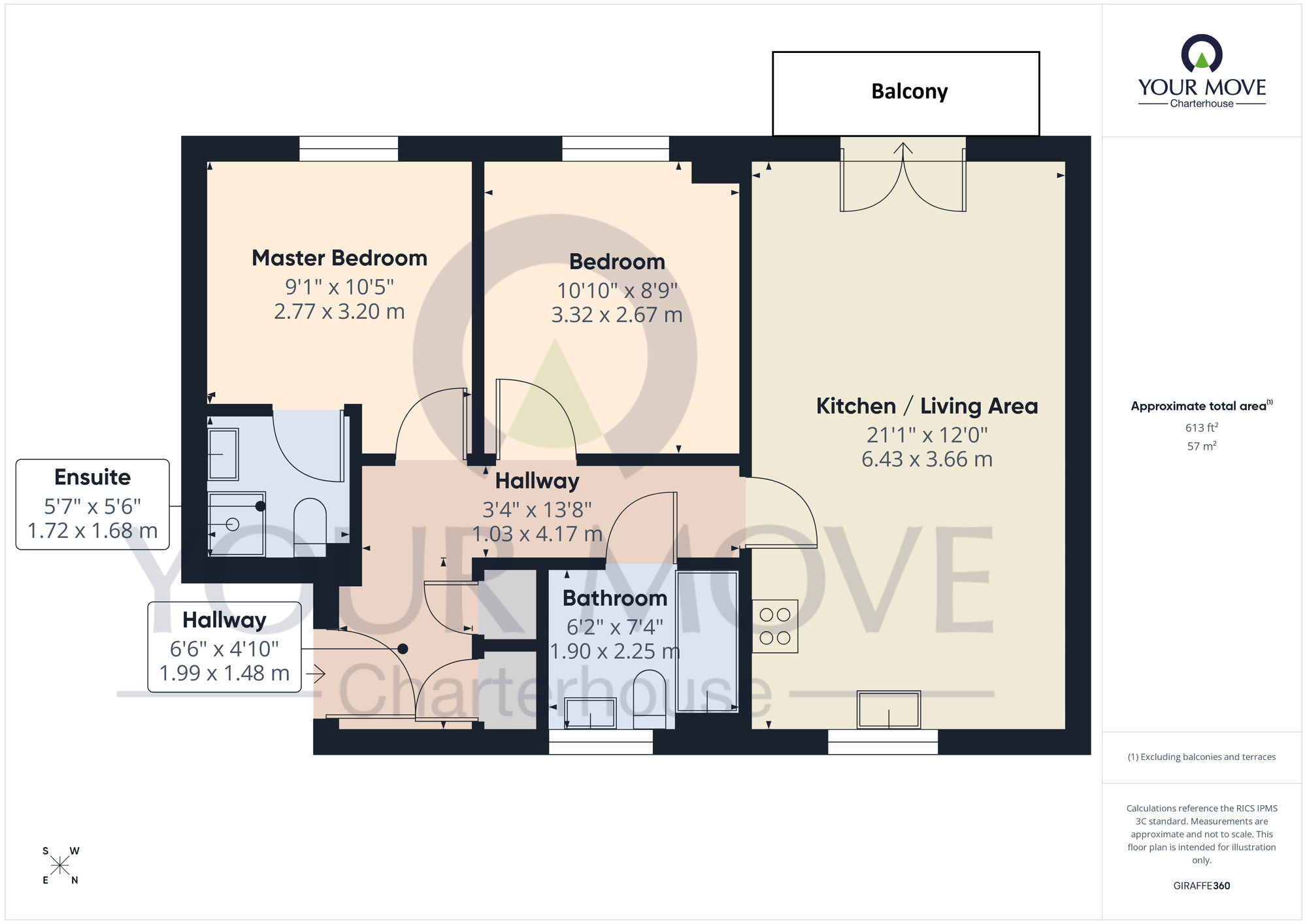 Floorplan of 2 bedroom Flat for sale, Pictor Drive, Margate, Kent, CT9