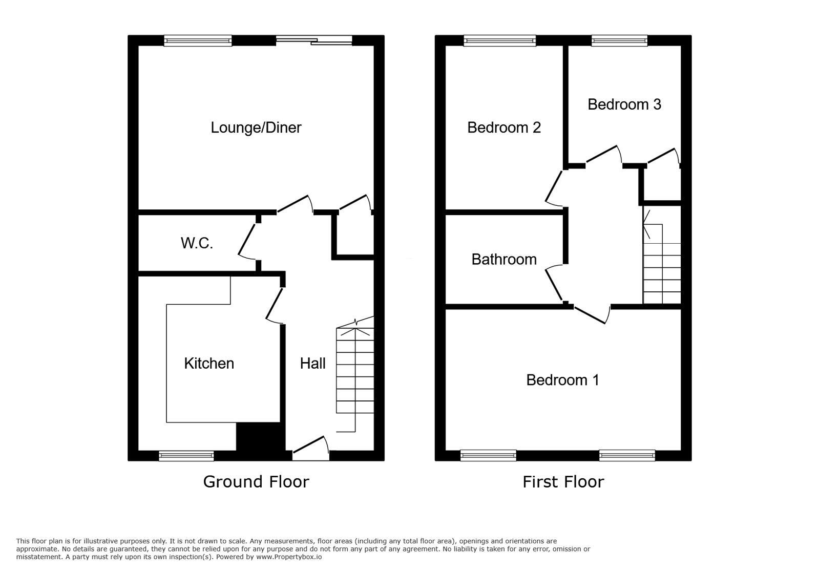 Floorplan of 3 bedroom End Terrace House for sale, Belmont Road, Westgate-on-Sea, Kent, CT8