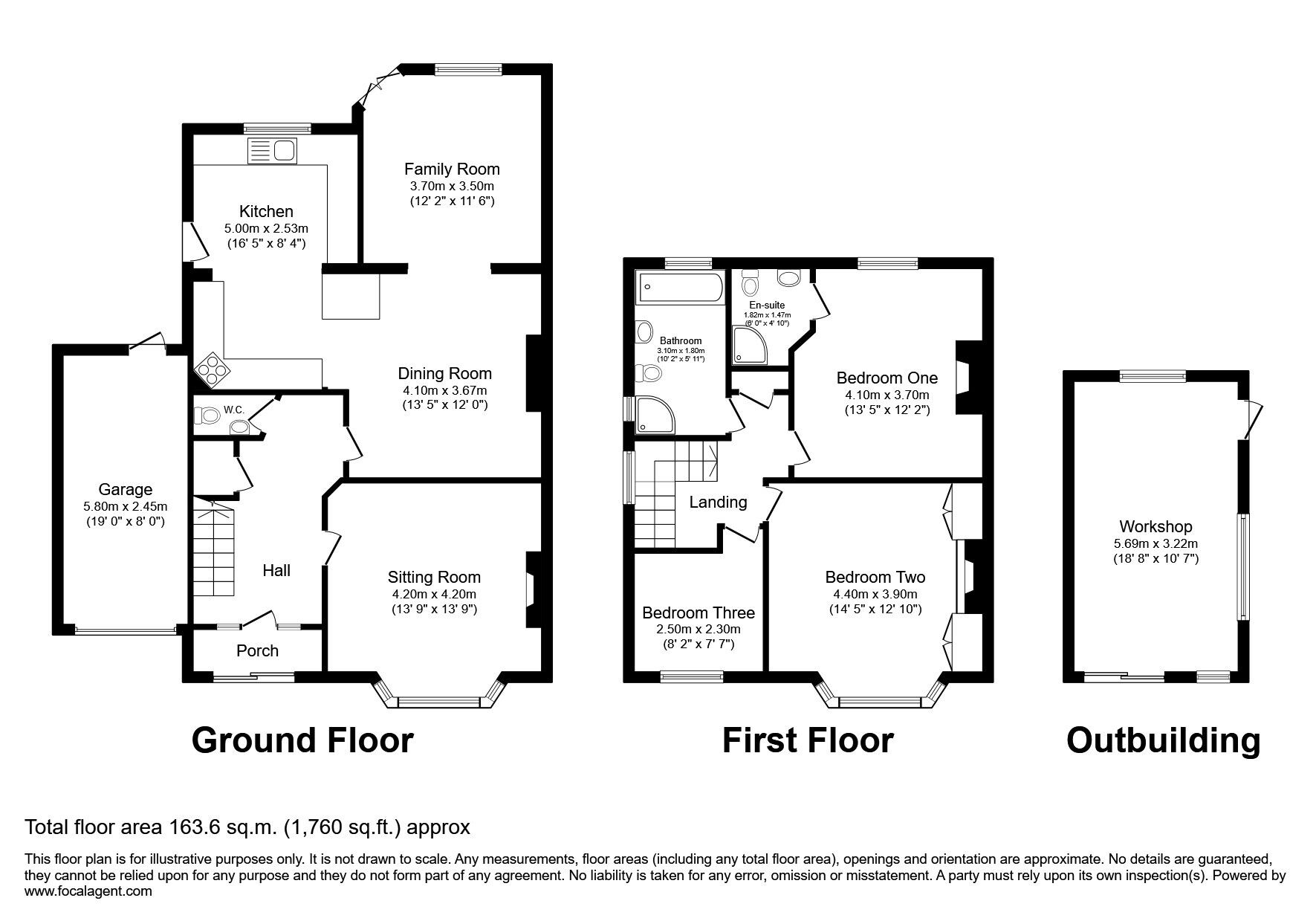 Floorplan of 3 bedroom Semi Detached House for sale, George V Avenue, Margate, Kent, CT9