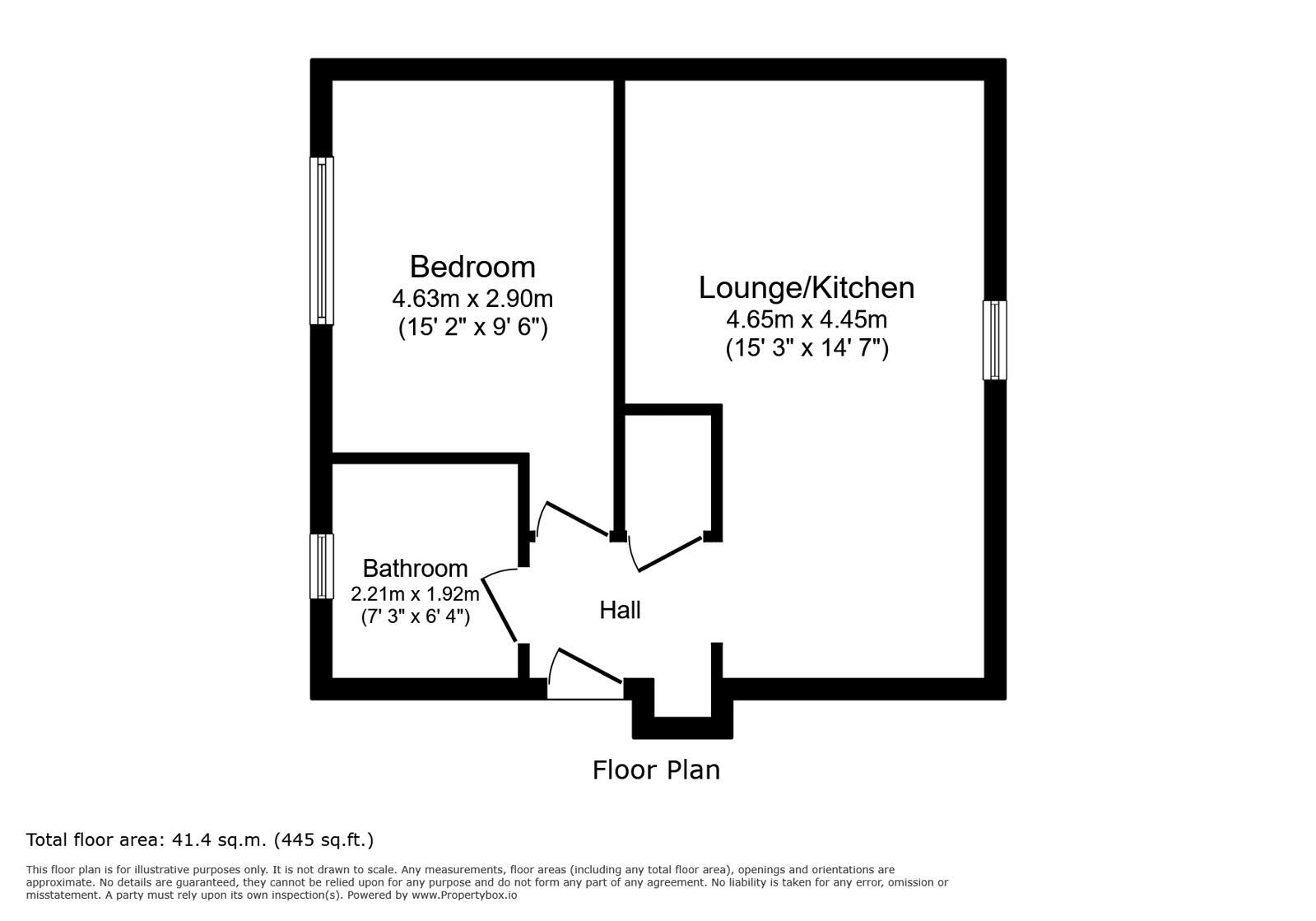 Floorplan of 1 bedroom Flat for sale, The Passage, Margate, Kent, CT9